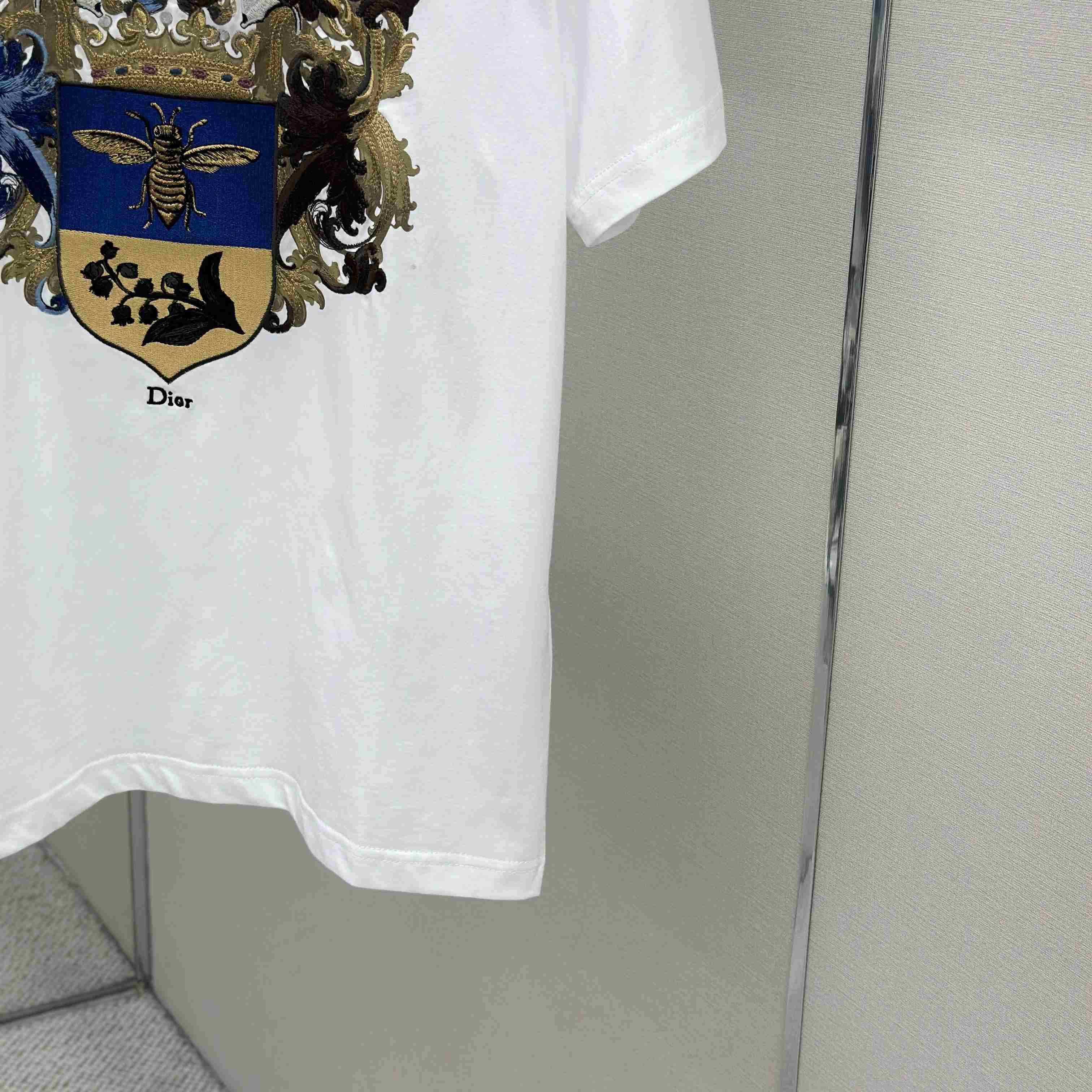 Dior T-Shirt With Dior Blason Print, Relaxed Fit - DopestKickz