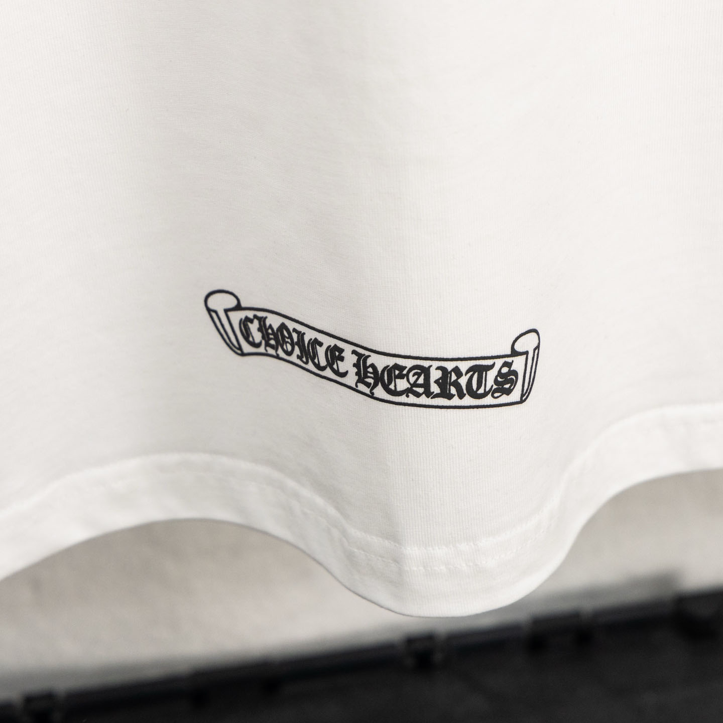 Chrome Hearts Cemetery Cross Tire Tracks T-Shirt 'White' - DopestKickz