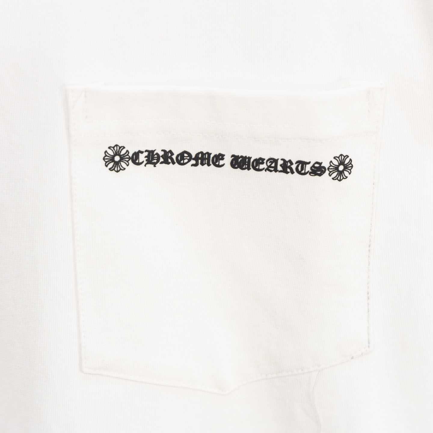Chrome Hearts Cemetery Cross Tire Tracks T-Shirt 'White' - DopestKickz