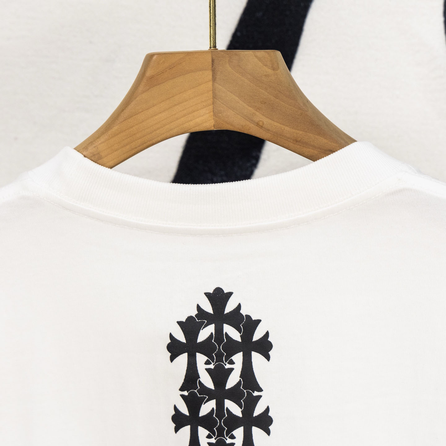 Chrome Hearts Cemetery Cross Tire Tracks T-Shirt 'White' - DopestKickz