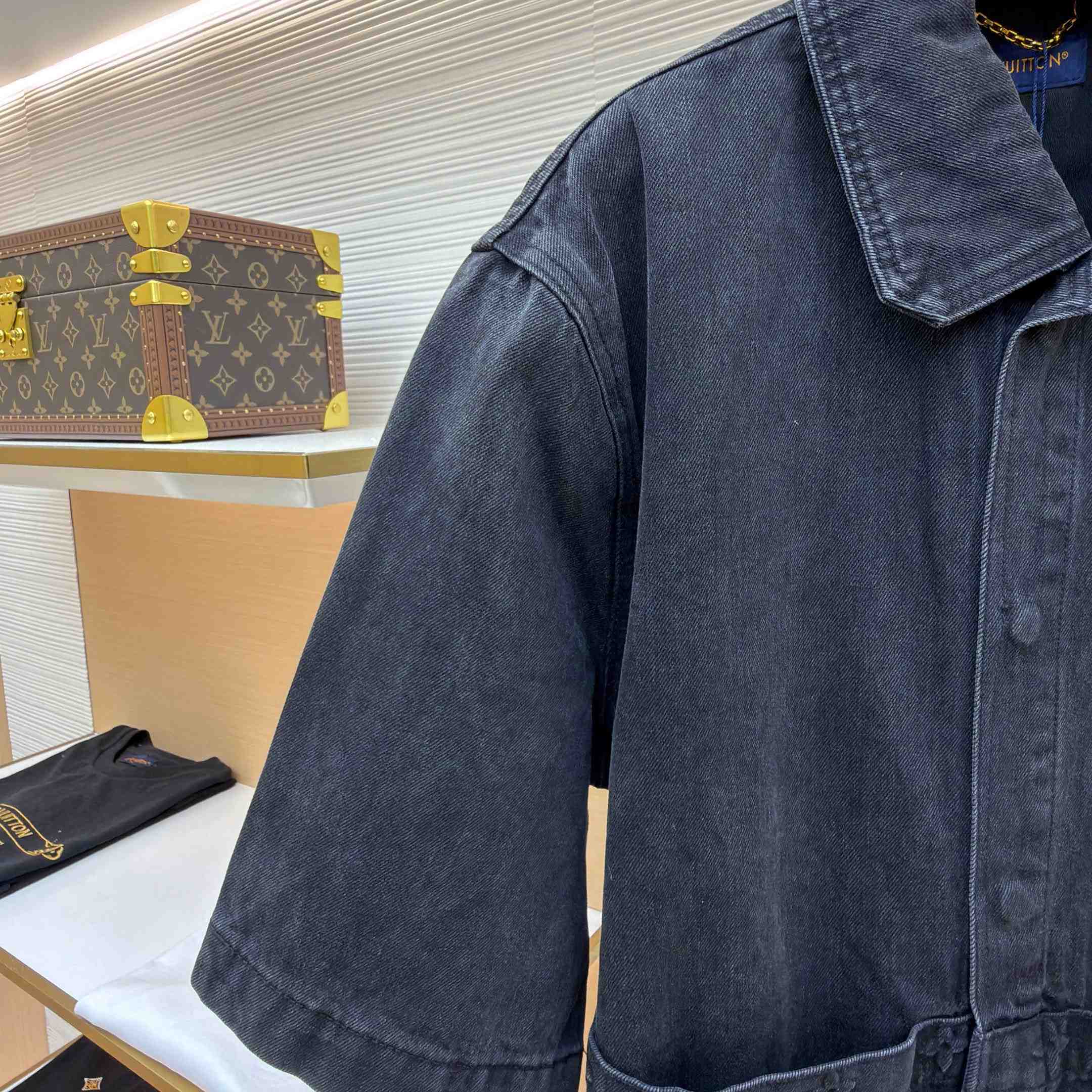 Louis Vuitton Short Sleeve Denim Workwear Shirt - DopestKickz