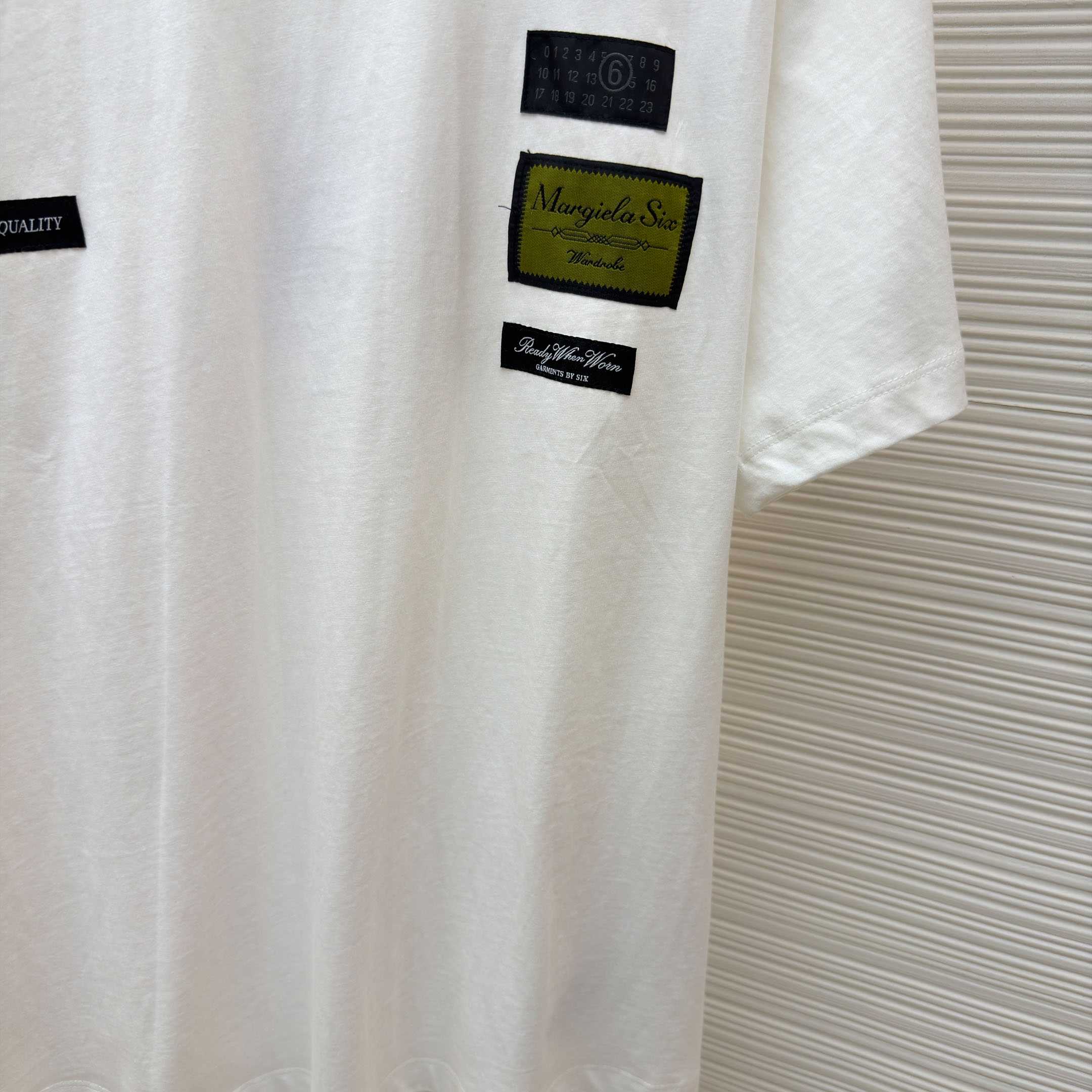 Maison Margiela White Label Patch T-shirt - DopestKickz