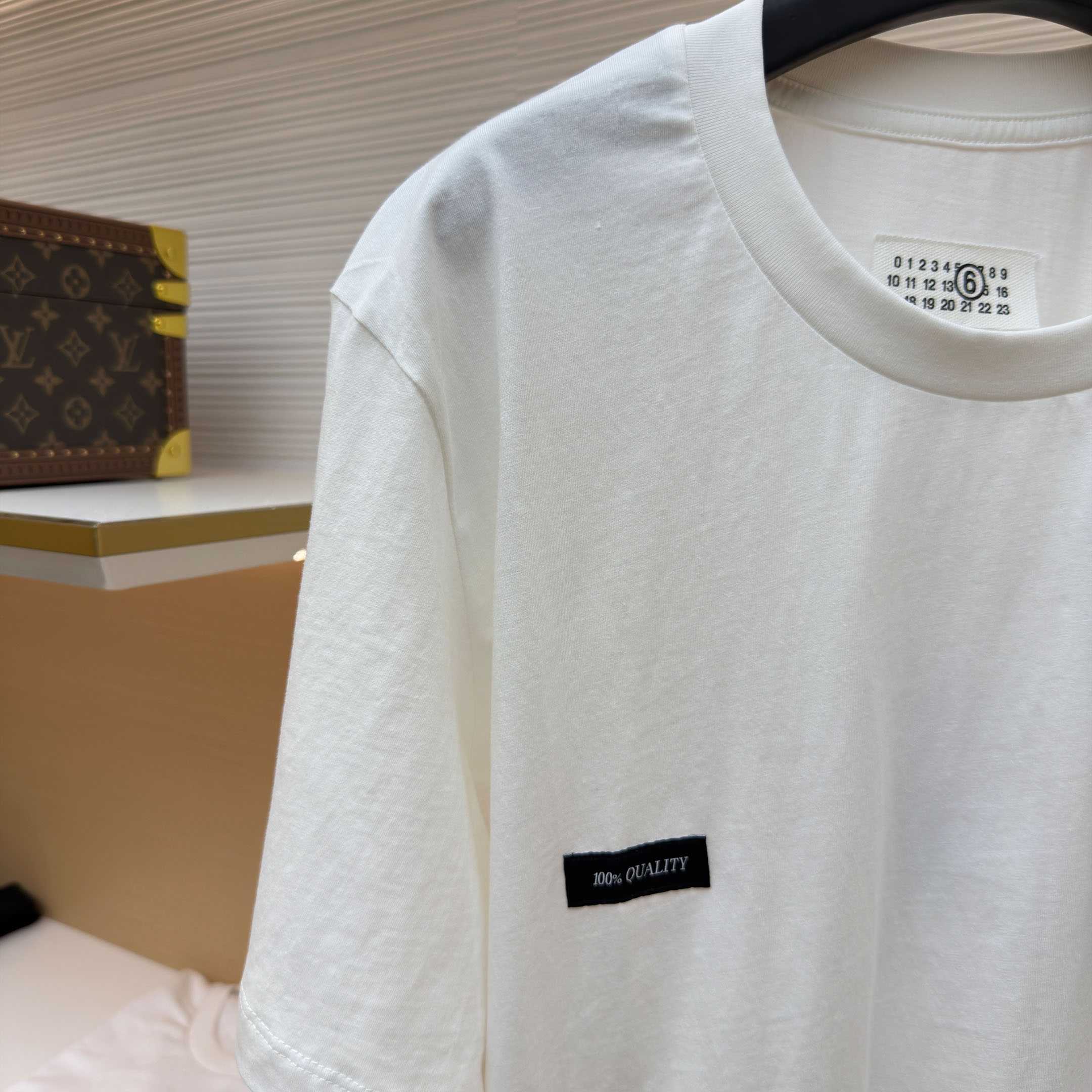 Maison Margiela White Label Patch T-shirt - DopestKickz