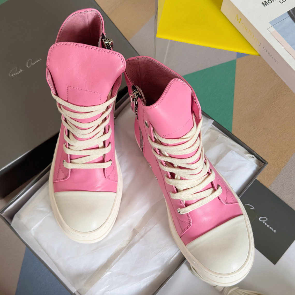 Rick Owens Drkshdw Ramones Canvas Low - DopestKickz