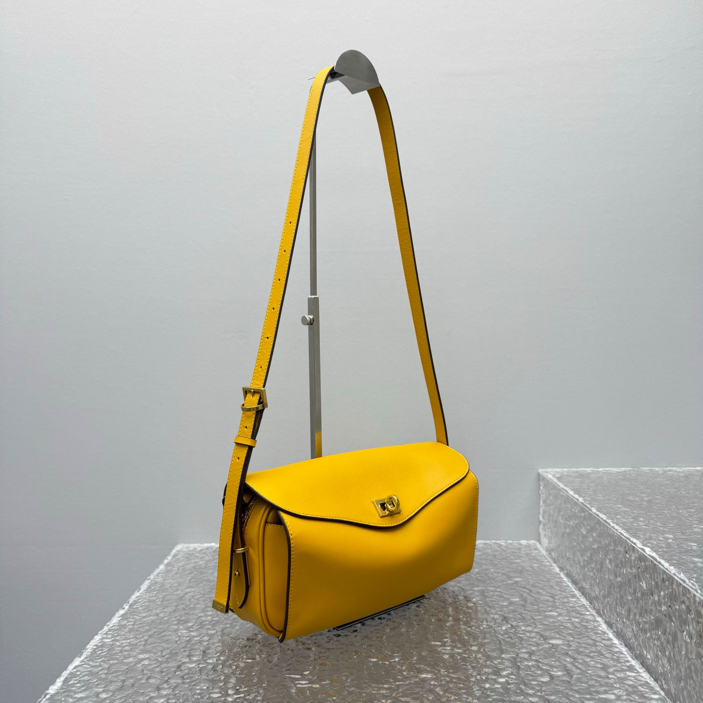 Balenciaga  Le 7 Shoulder Bag Medium In Curry - DopestKickz