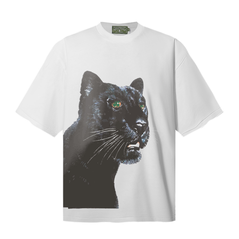 Denim Tears Green Eyed Panther Tee 'White' - DopestKickz