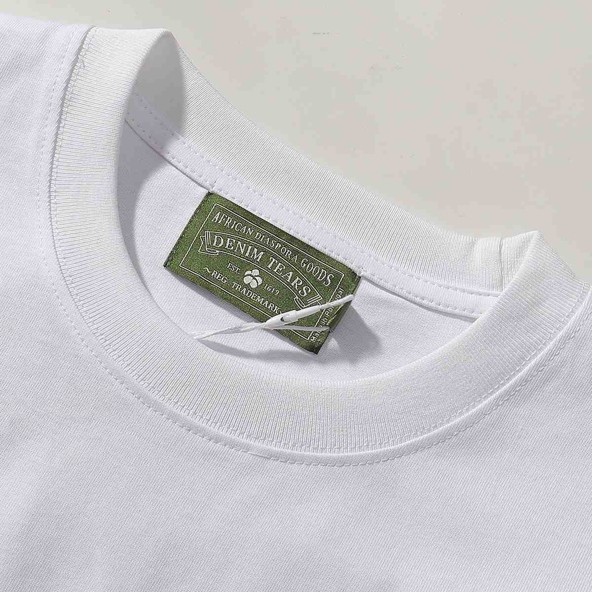 Denim Tears Green Eyed Panther Tee 'White' - DopestKickz