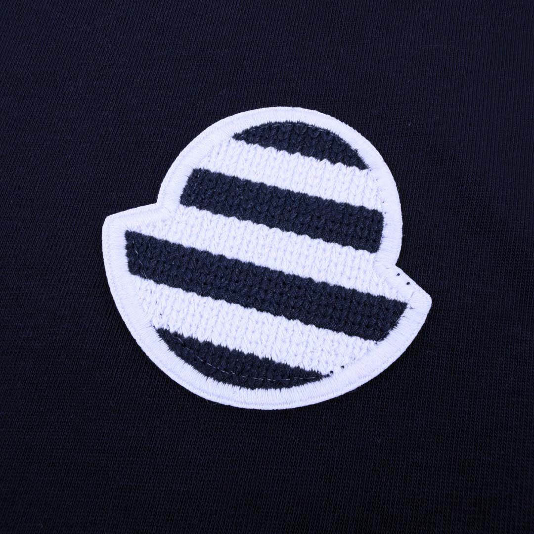Moncler Striped Logo Cotton Jersey T-Shirt - DopestKickz