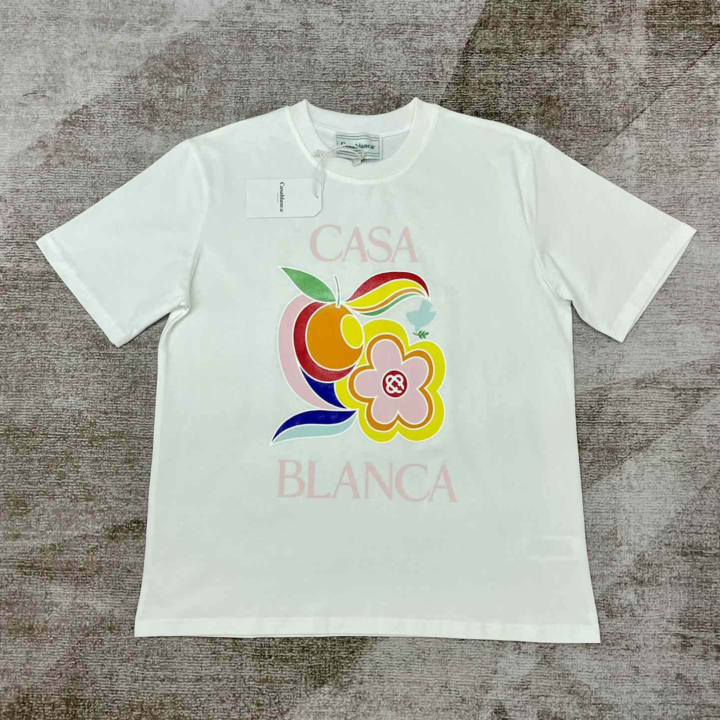 Casablanca Le Pouvoir Des Fleurs T-Shirt 'White' CA5074 - DopestKickz