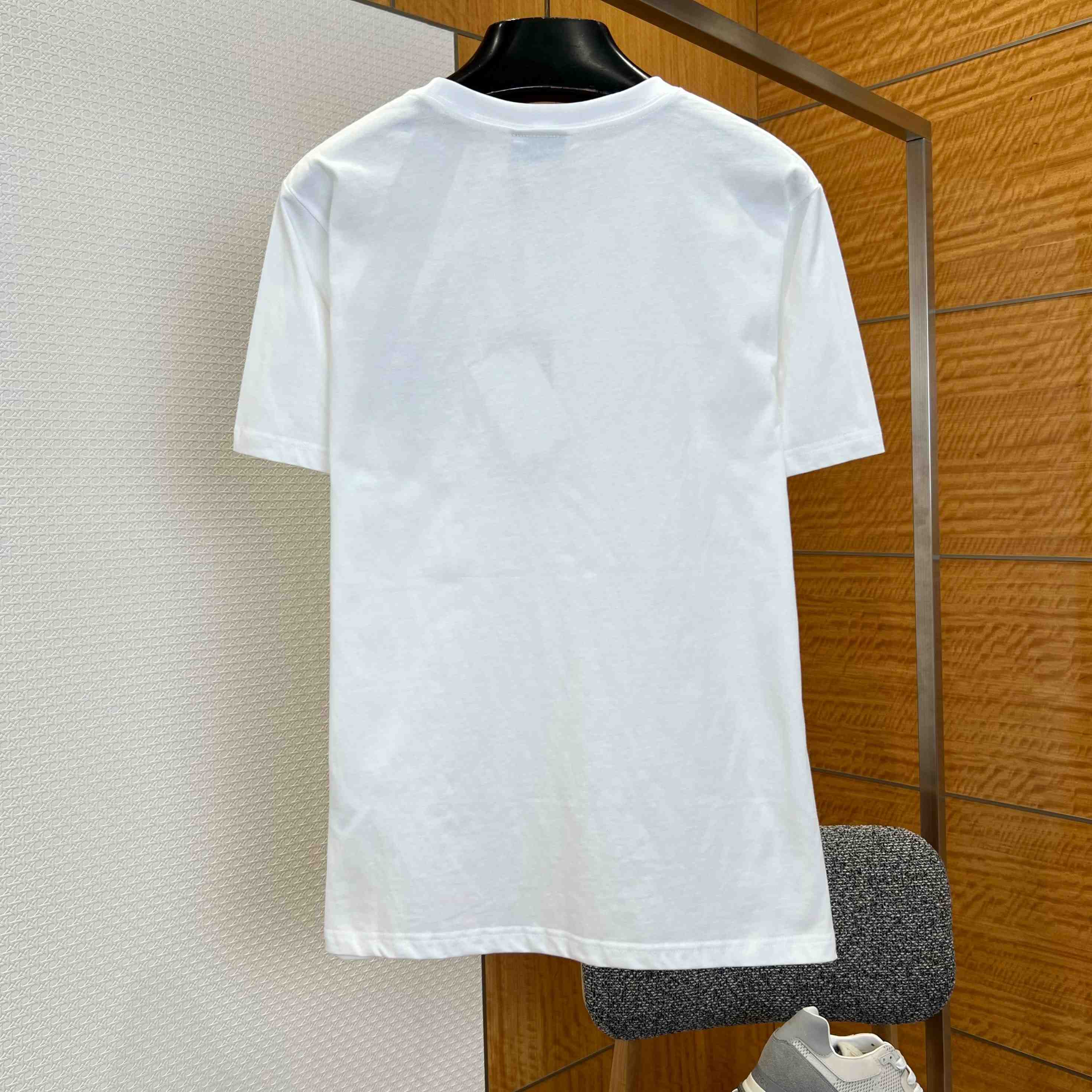 Dior T-Shirt With Dior Blason Embroidery, Relaxed Fit - DopestKickz