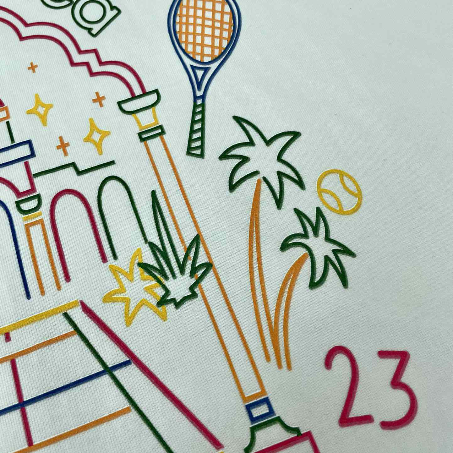 Casablanca Rainbow Crayon Temple T-Shirt CA5054 - DopestKickz