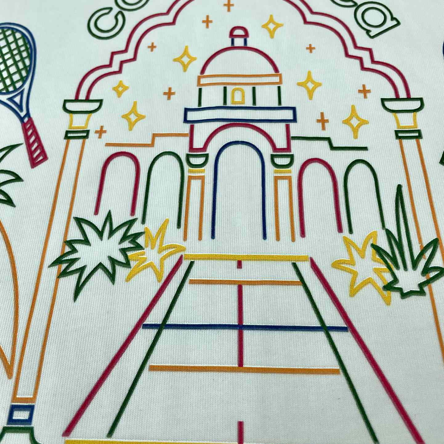 Casablanca Rainbow Crayon Temple T-Shirt CA5054 - DopestKickz