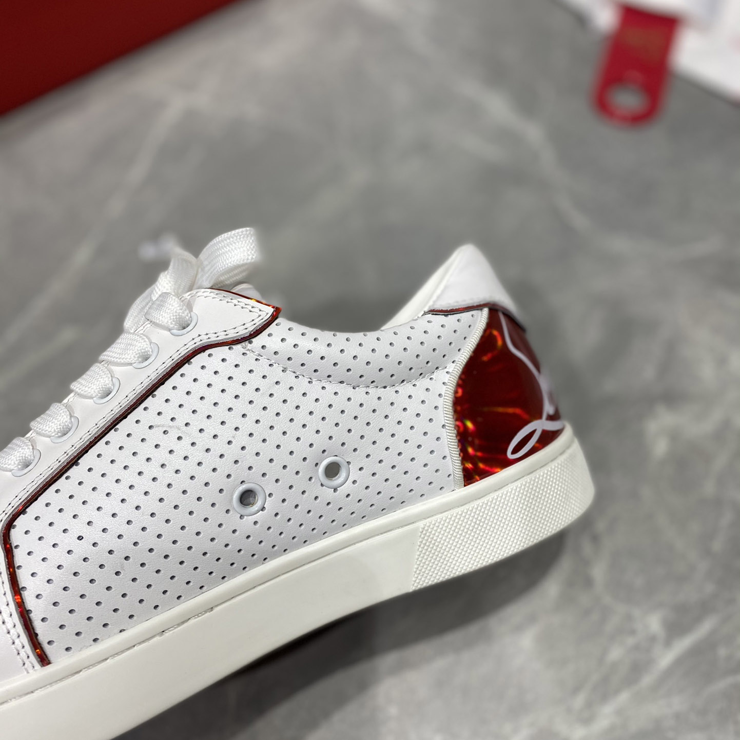 Christian Louboutin Wmns Fun Vieira 'White Red' - DopestKickz