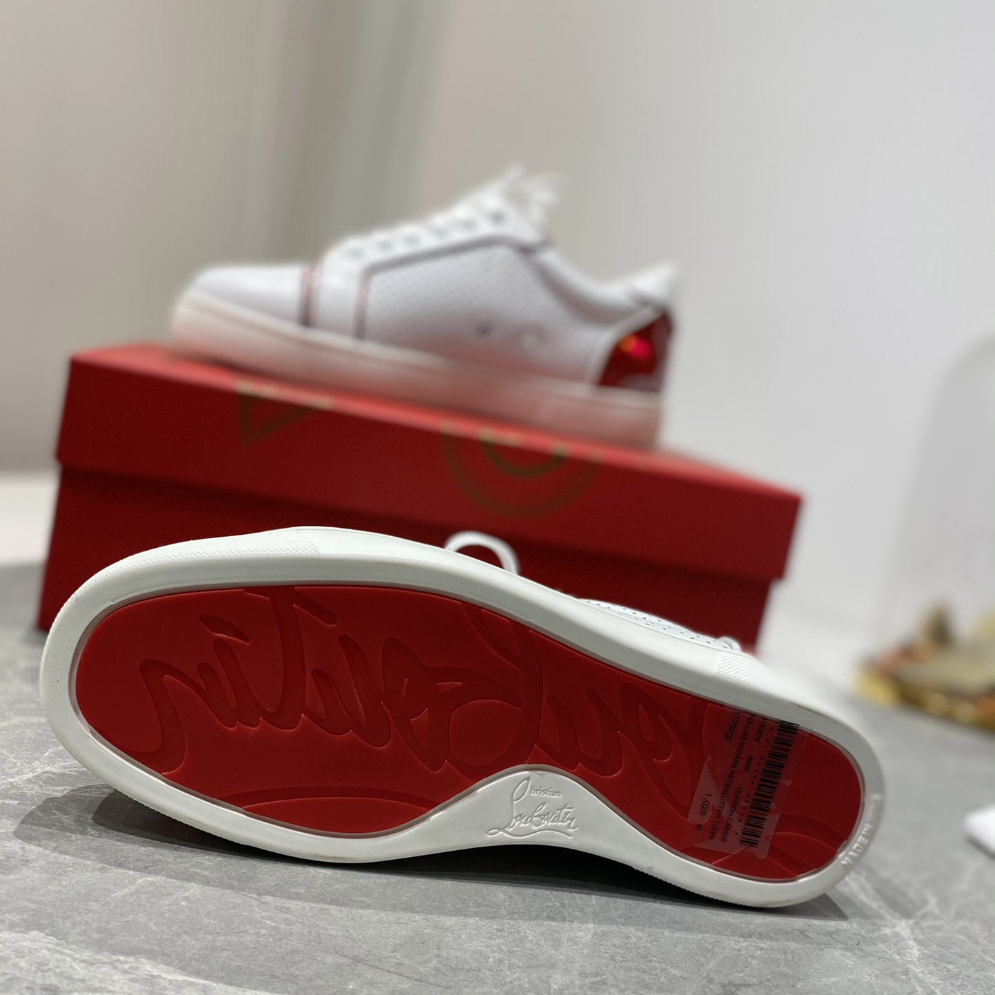 Christian Louboutin Wmns Fun Vieira 'White Red' - DopestKickz