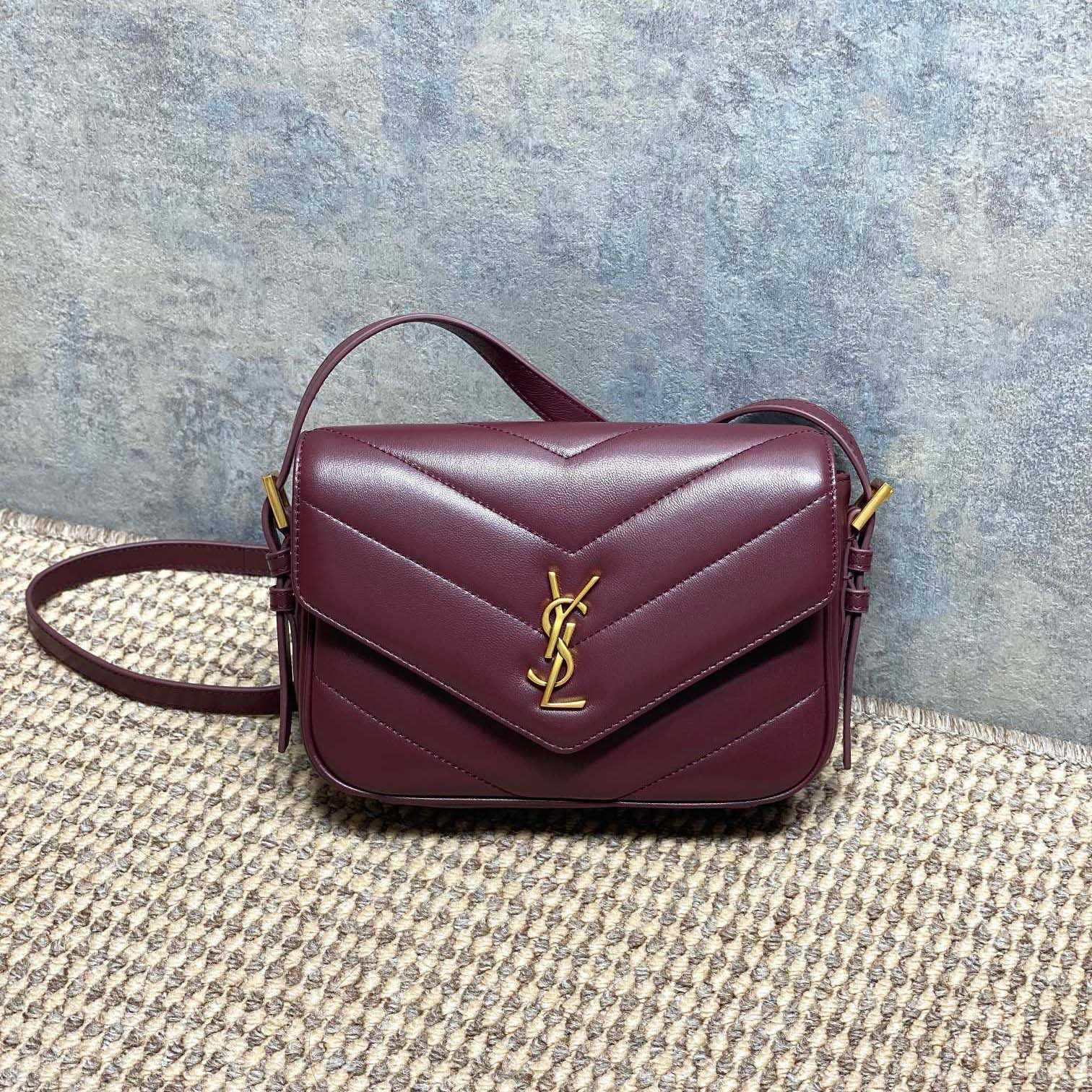 Saint Laurent LOULOU Toy Crossbody In MATELASSÉ Lambskin - DopestKickz