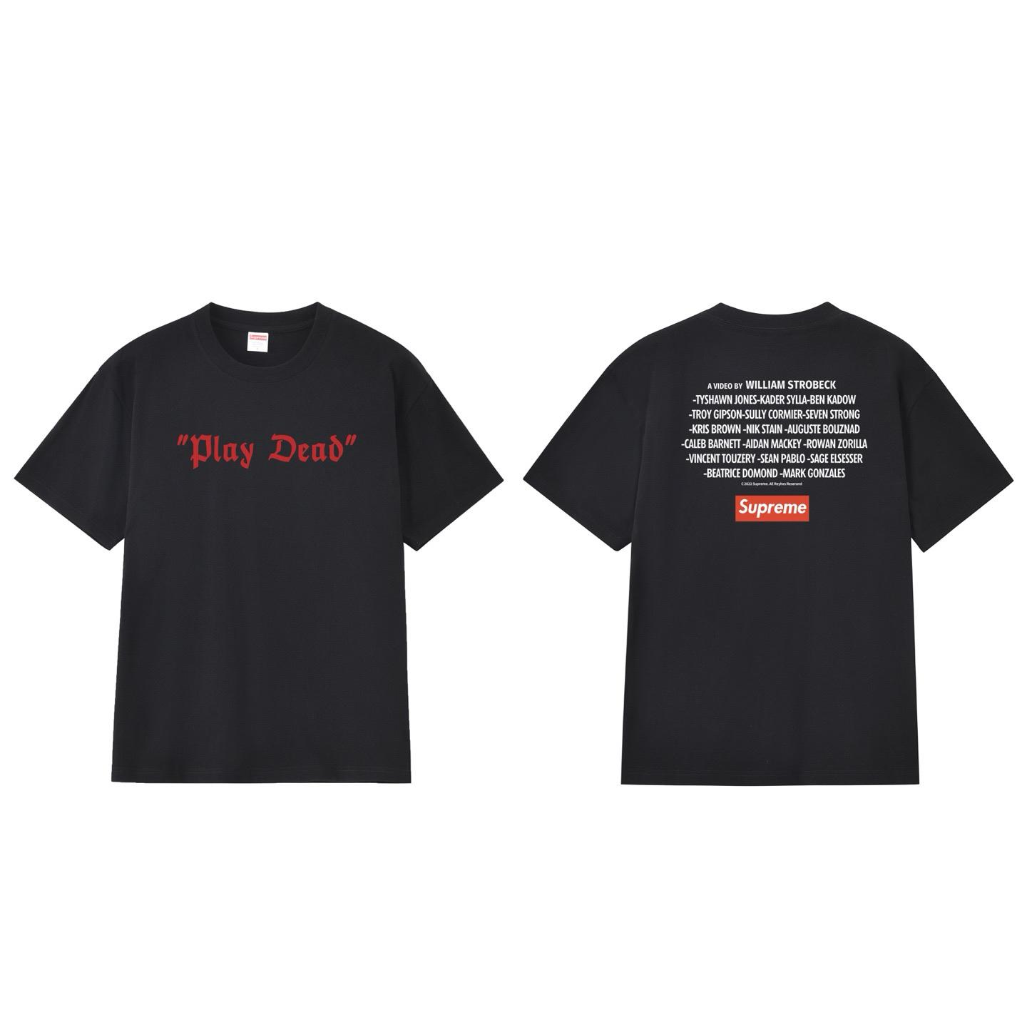 Supreme Play Dead Tee 'Black' - DopestKickz