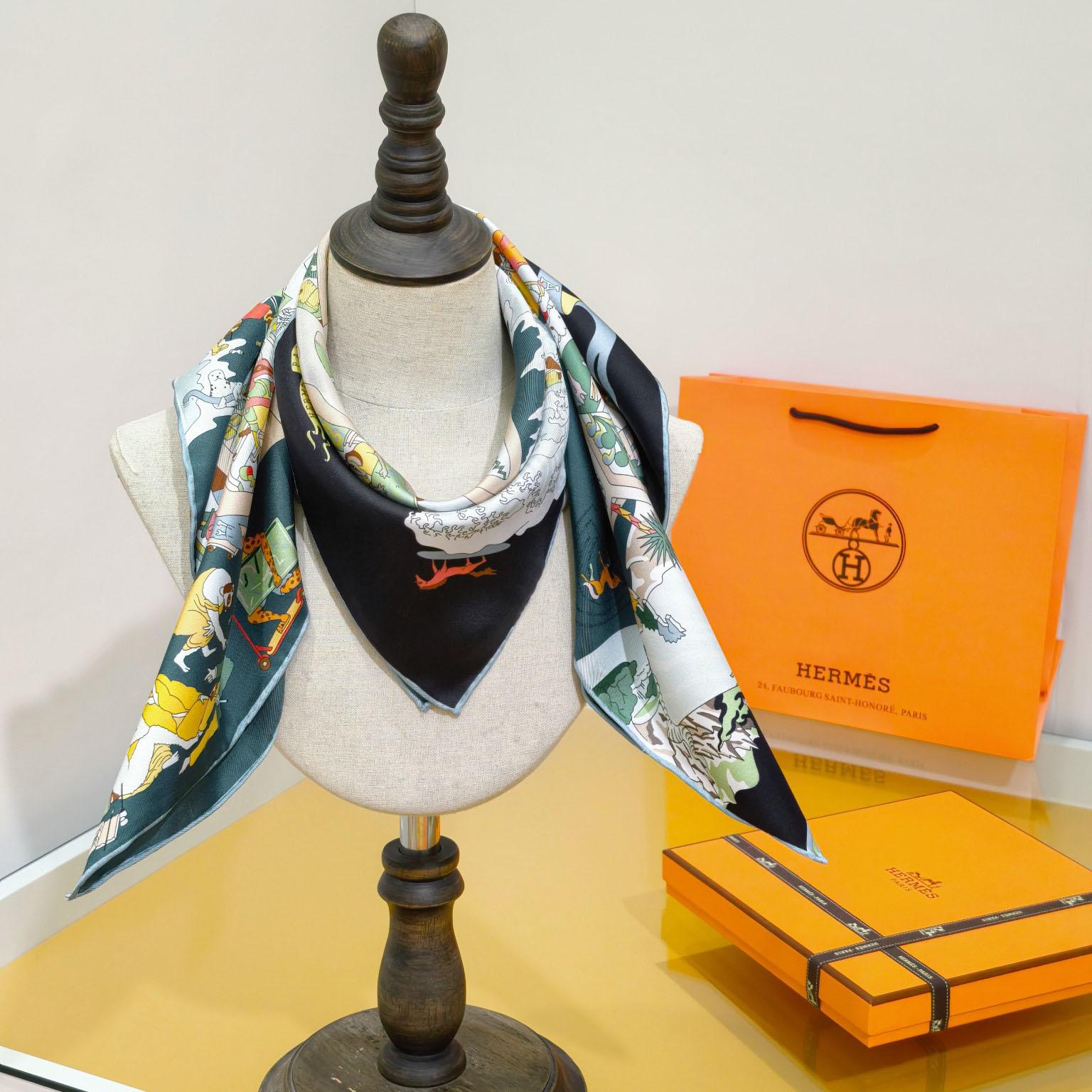 Hermes Academia Hippica Scarf 90 - DopestKickz