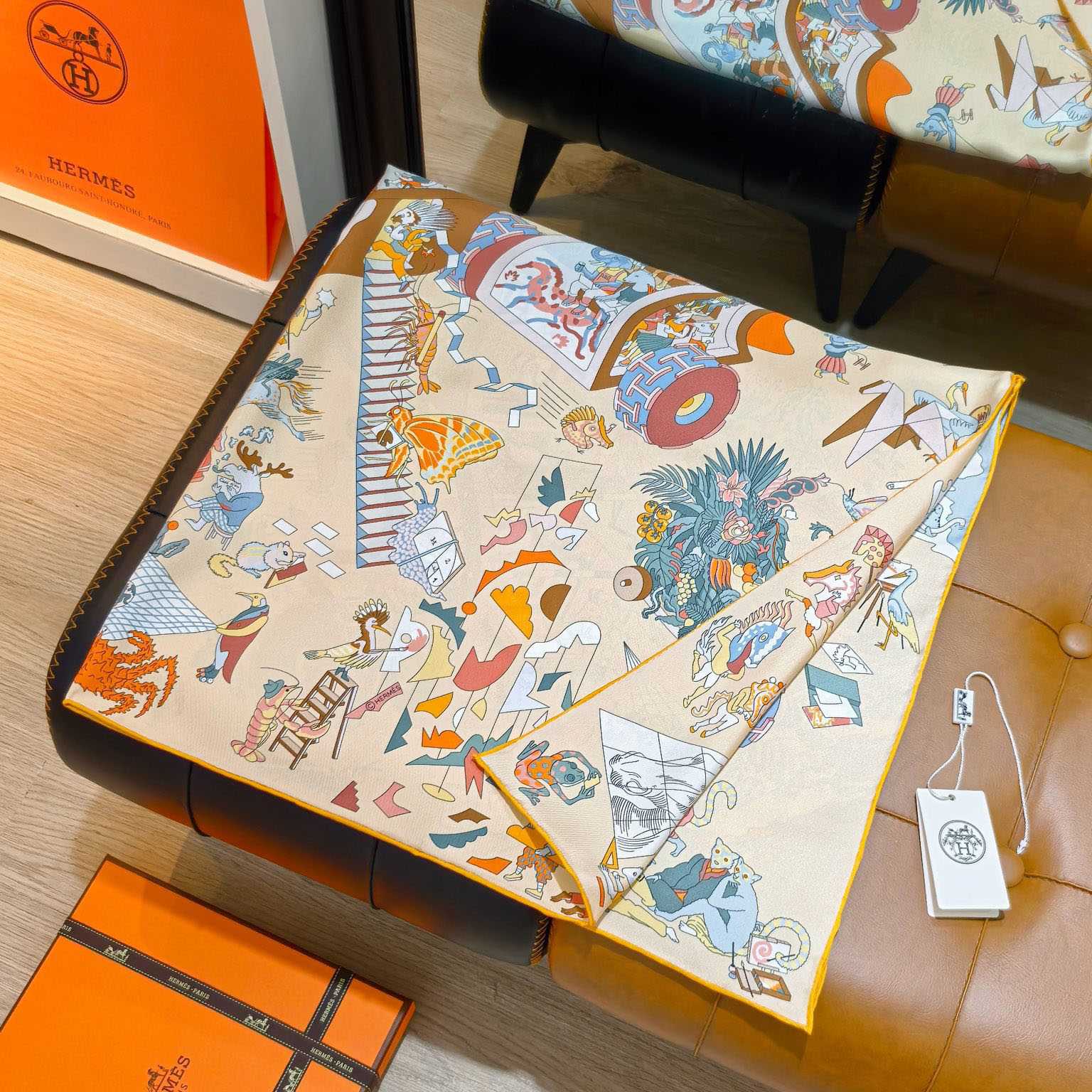 Hermes Academia Hippica Scarf 90 - DopestKickz
