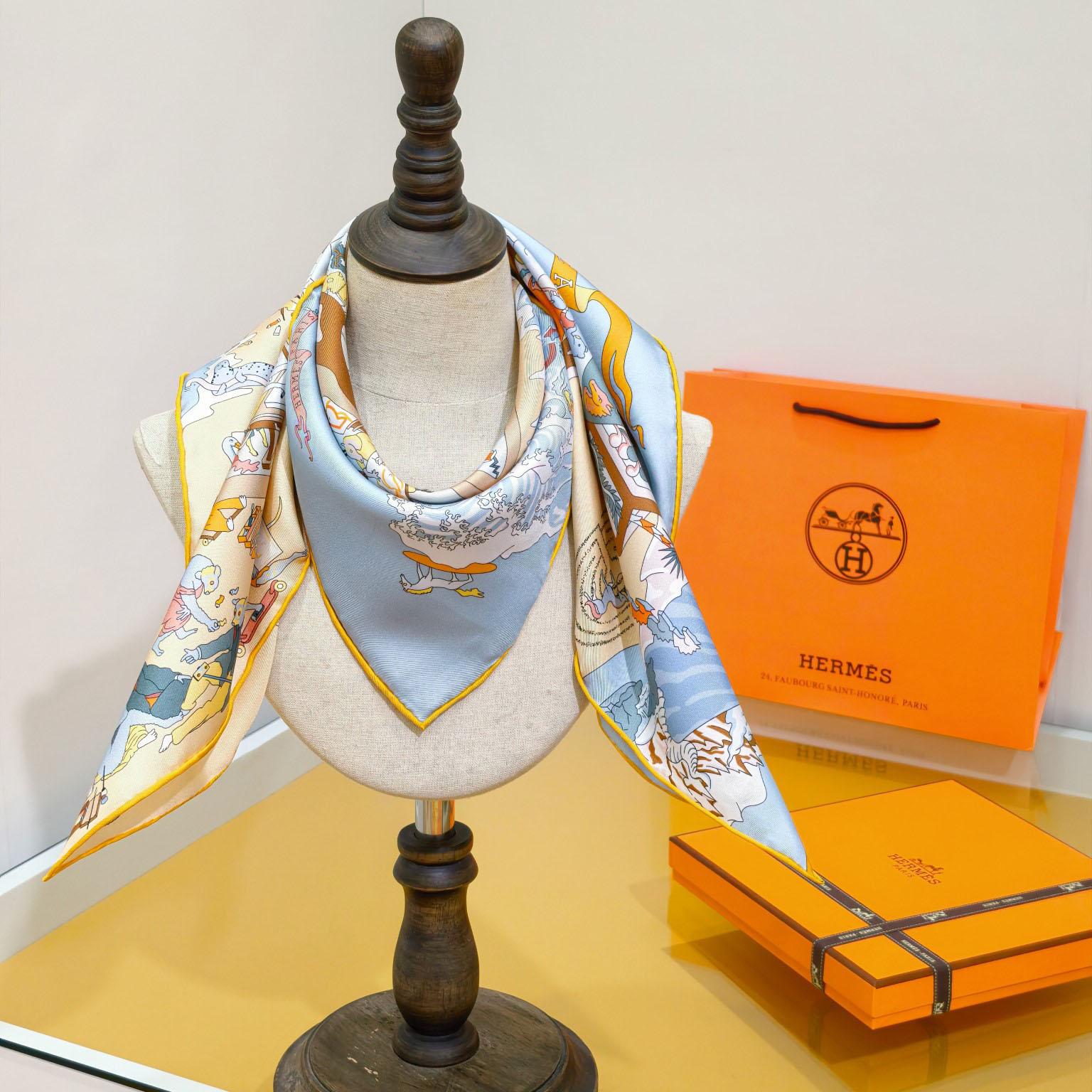 Hermes Academia Hippica Scarf 90 - DopestKickz