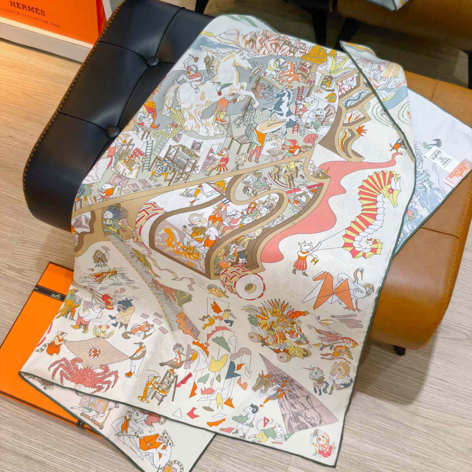 Hermes Academia Hippica Scarf 90 - DopestKickz