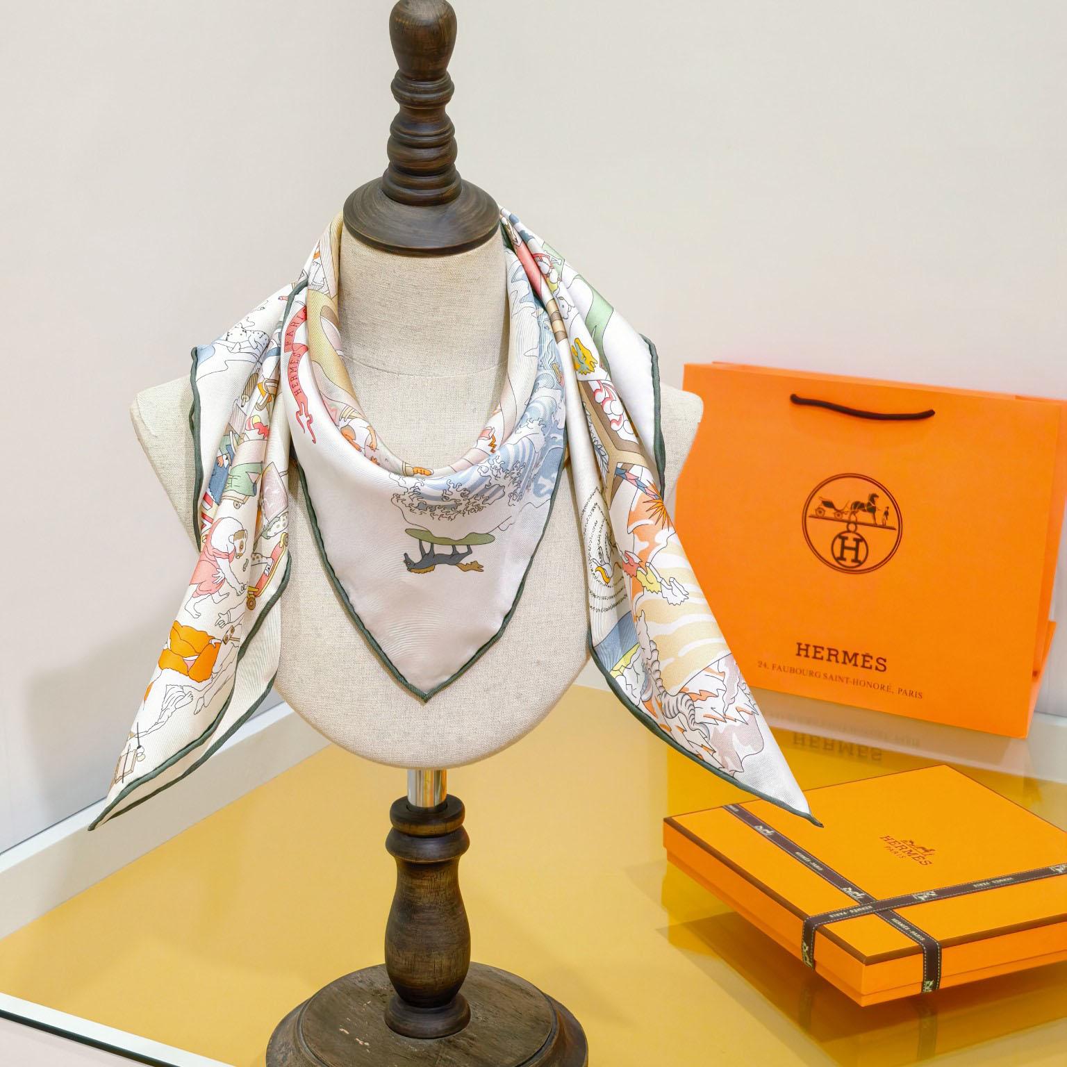 Hermes Academia Hippica Scarf 90 - DopestKickz