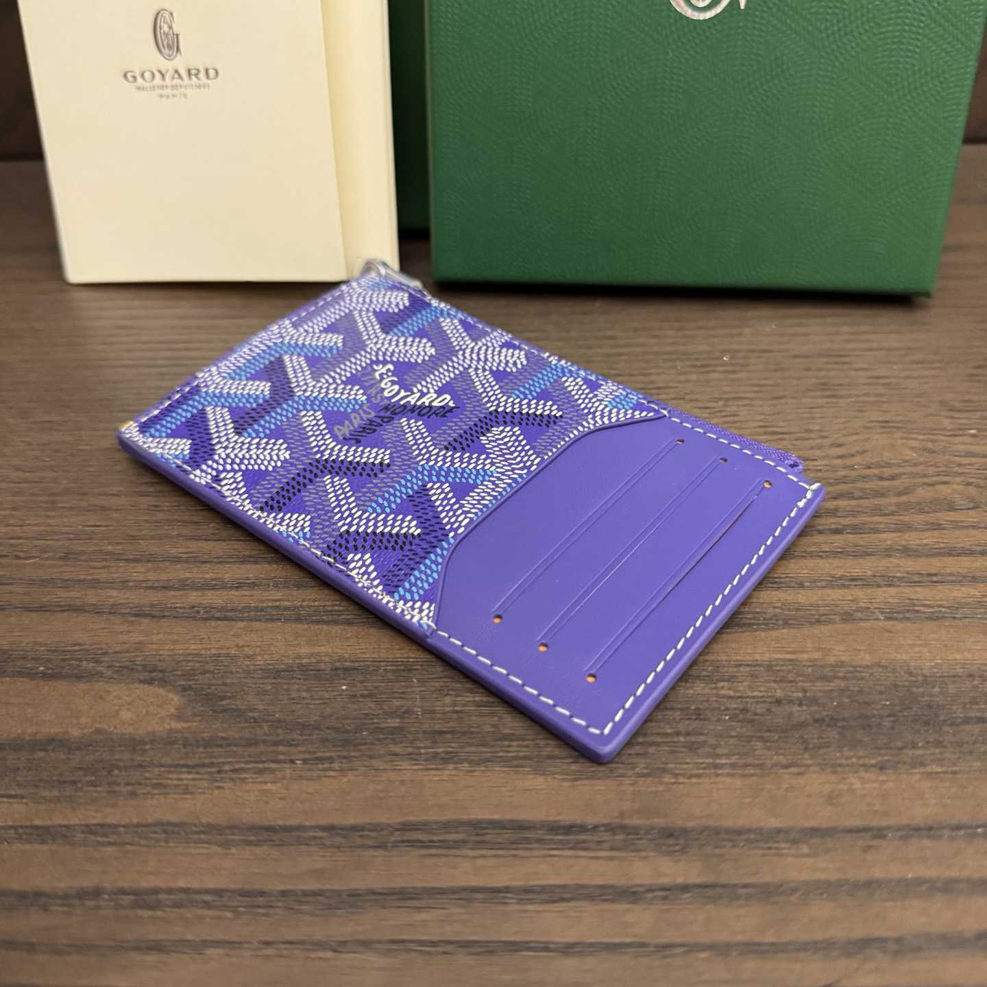 Goyard Bourbon Zipped Card Holder - DopestKickz