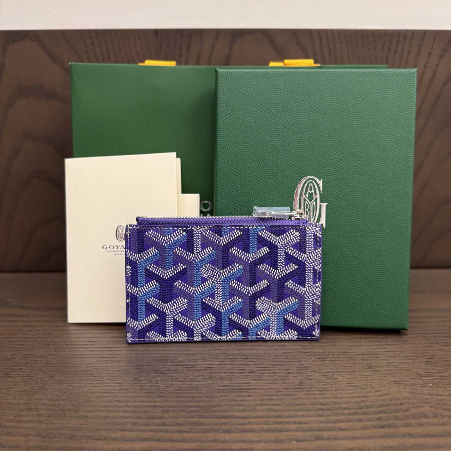 Goyard Bourbon Zipped Card Holder - DopestKickz