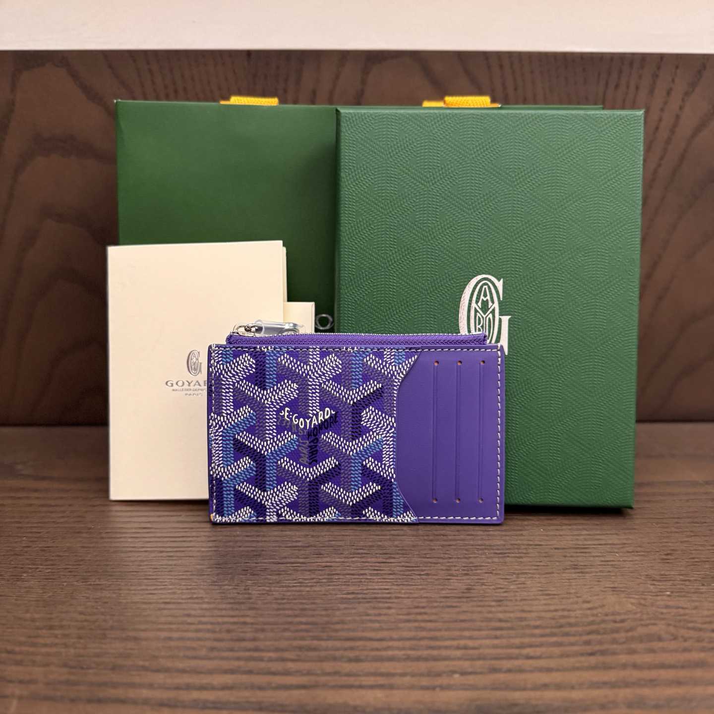 Goyard Bourbon Zipped Card Holder - DopestKickz