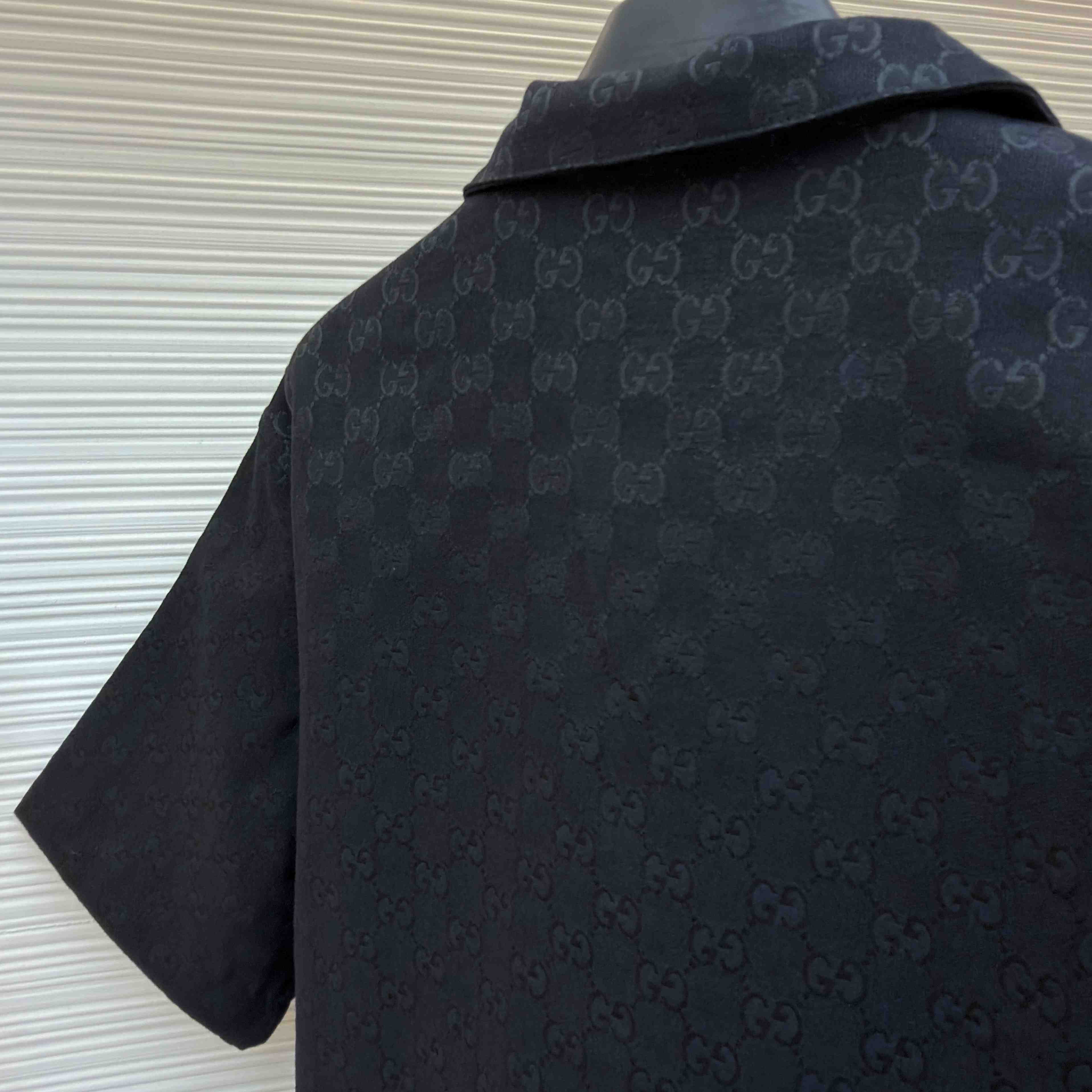Gucci GG Canvas Linen Blend Bowling Shirt - DopestKickz