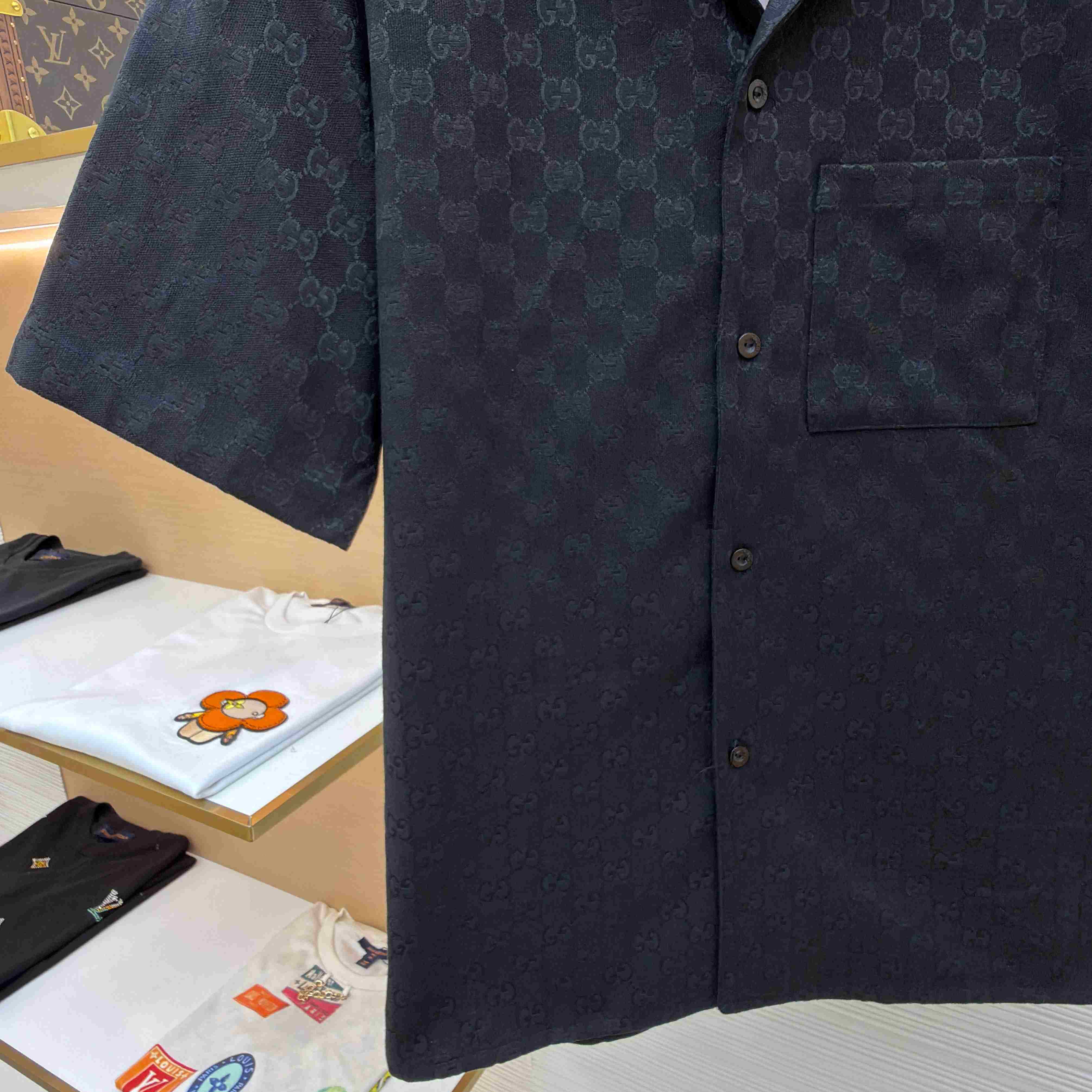 Gucci GG Canvas Linen Blend Bowling Shirt - DopestKickz