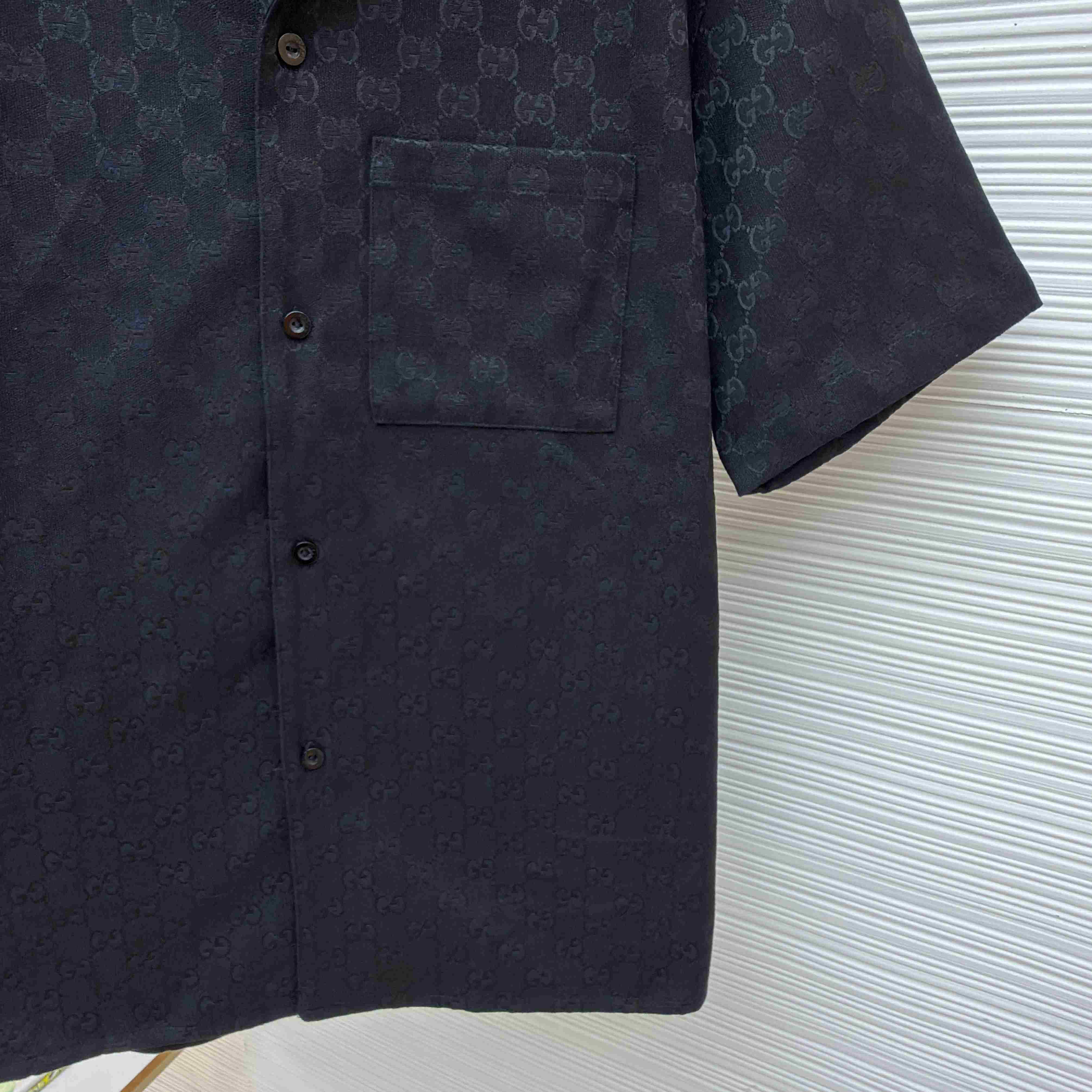 Gucci GG Canvas Linen Blend Bowling Shirt - DopestKickz