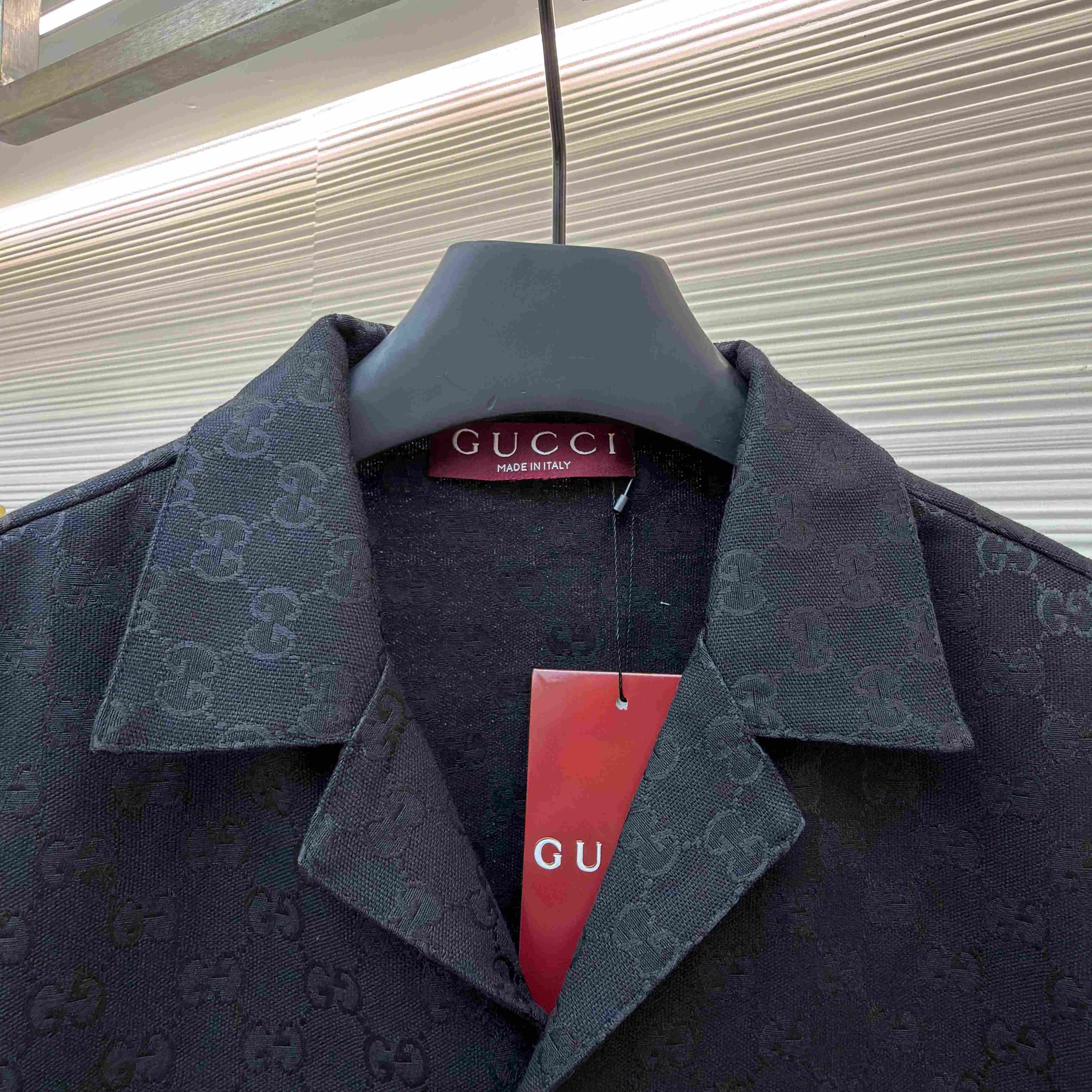 Gucci GG Canvas Linen Blend Bowling Shirt - DopestKickz