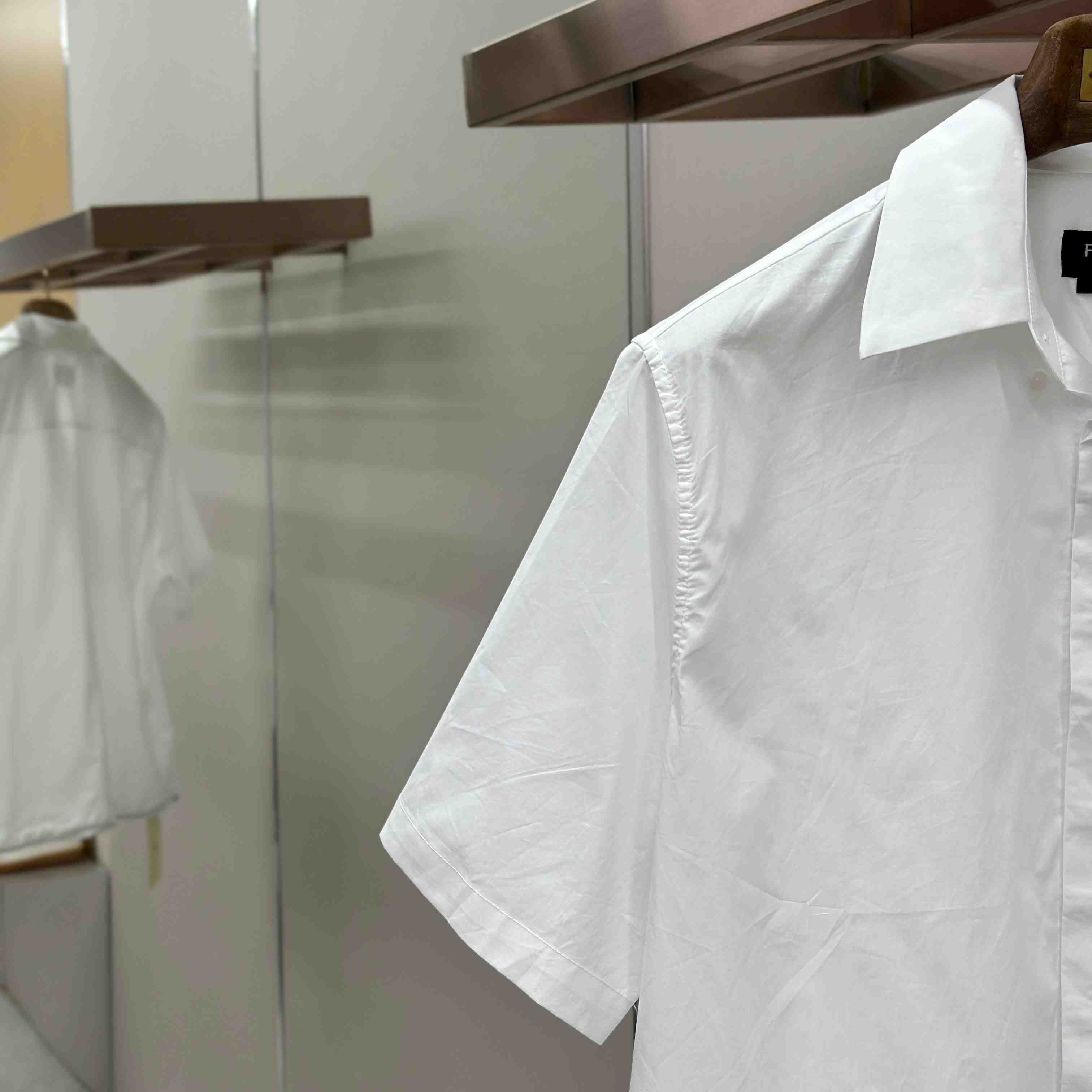 Fendi White Poplin Shirt - DopestKickz