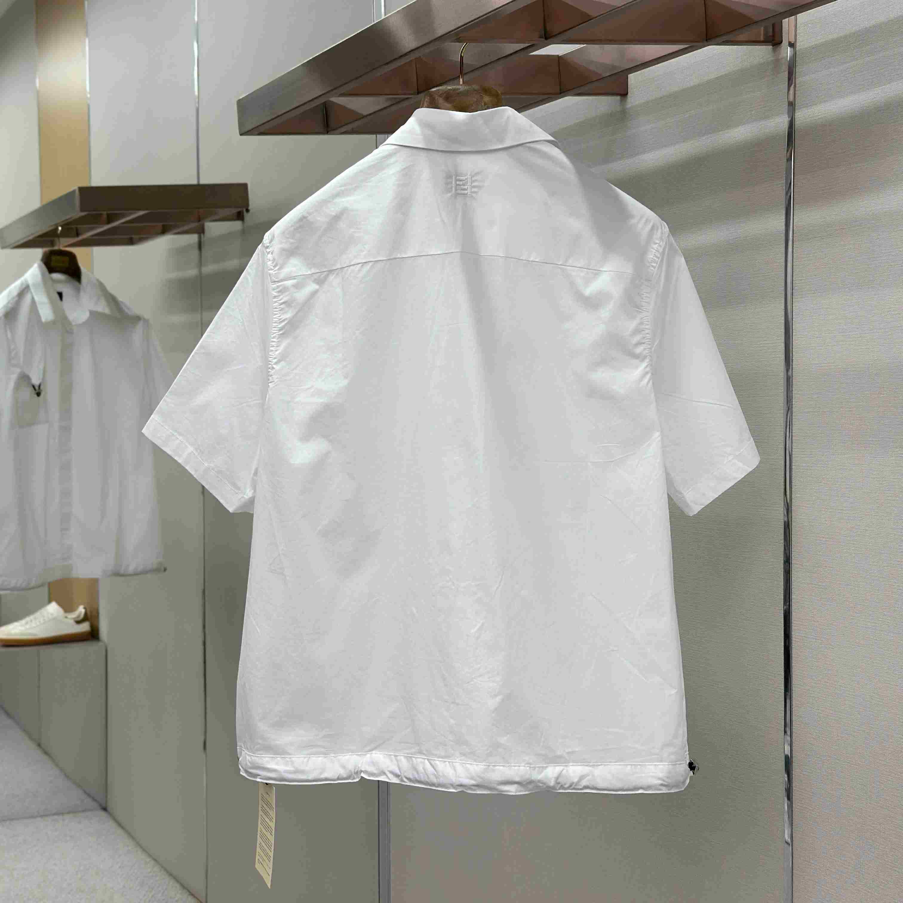 Fendi White Poplin Shirt - DopestKickz