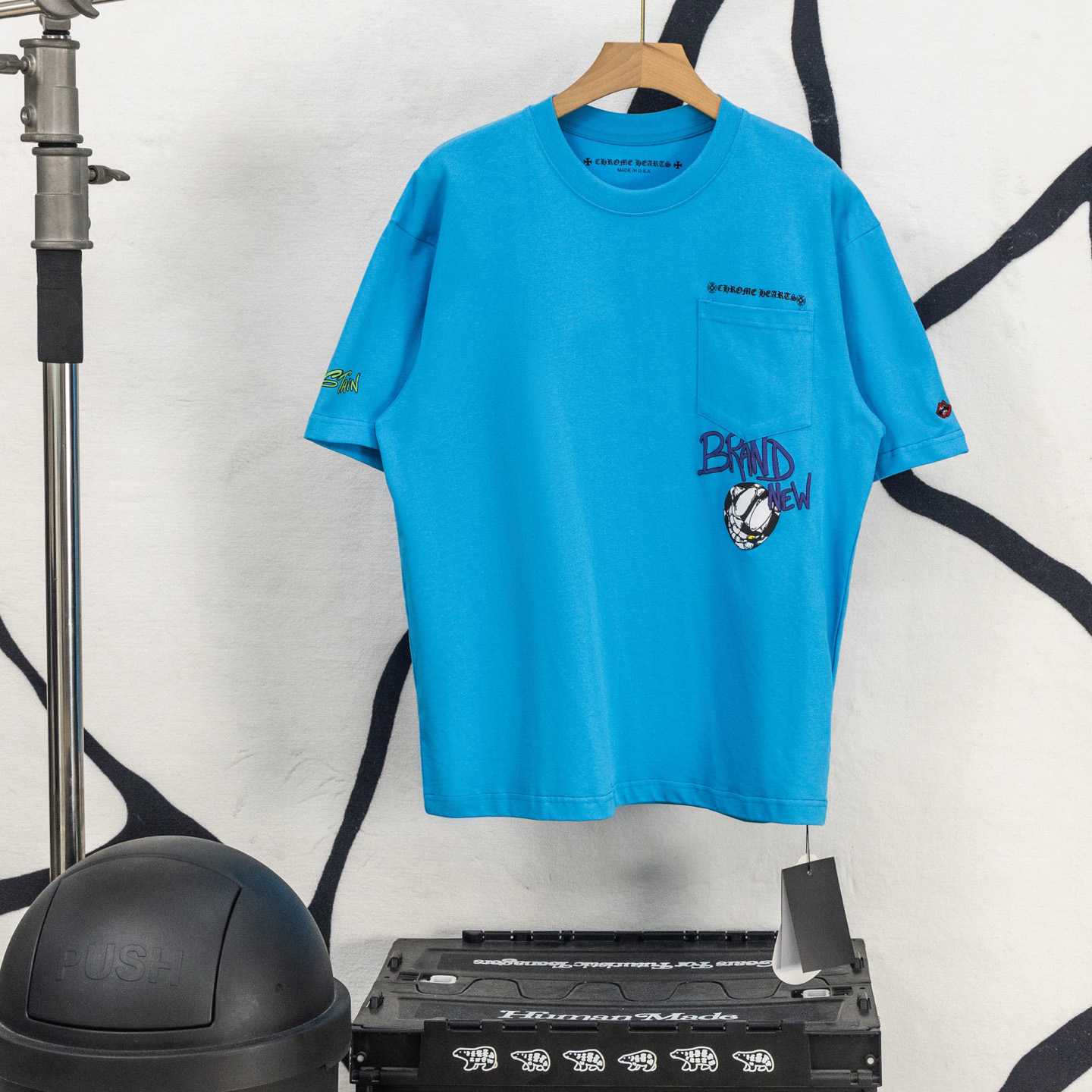 Chrome Hearts Matty Boy Brain New Tee 'Baby Blue' - DopestKickz