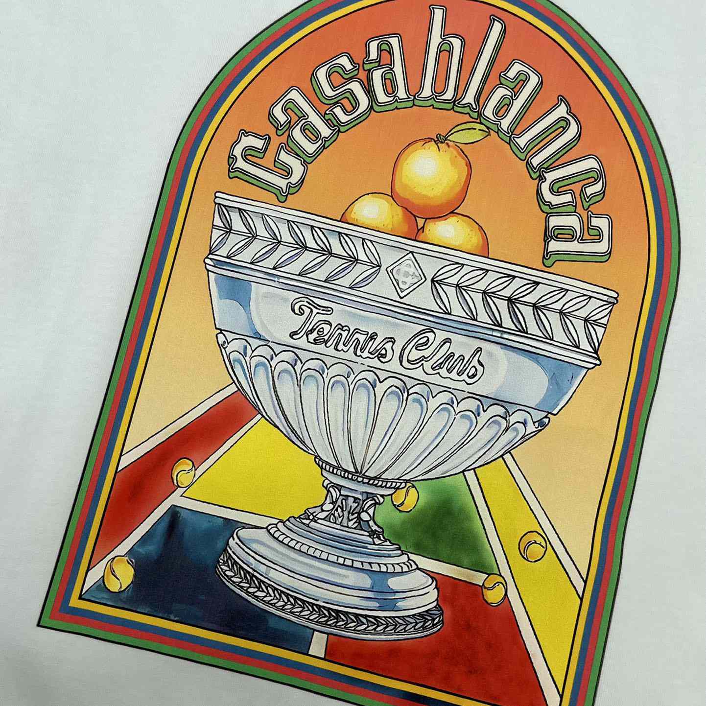 Casablanca Printed T-Shirt 'Terrain D'Orange' CA5045 - DopestKickz