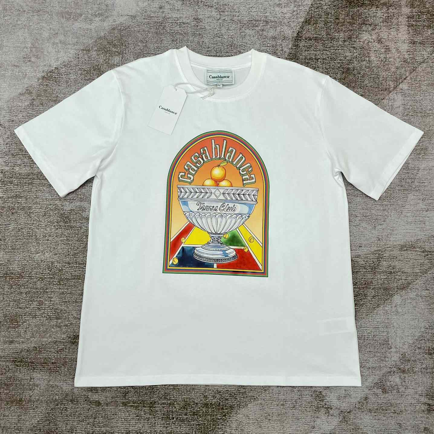 Casablanca Printed T-Shirt 'Terrain D'Orange' CA5045 - DopestKickz