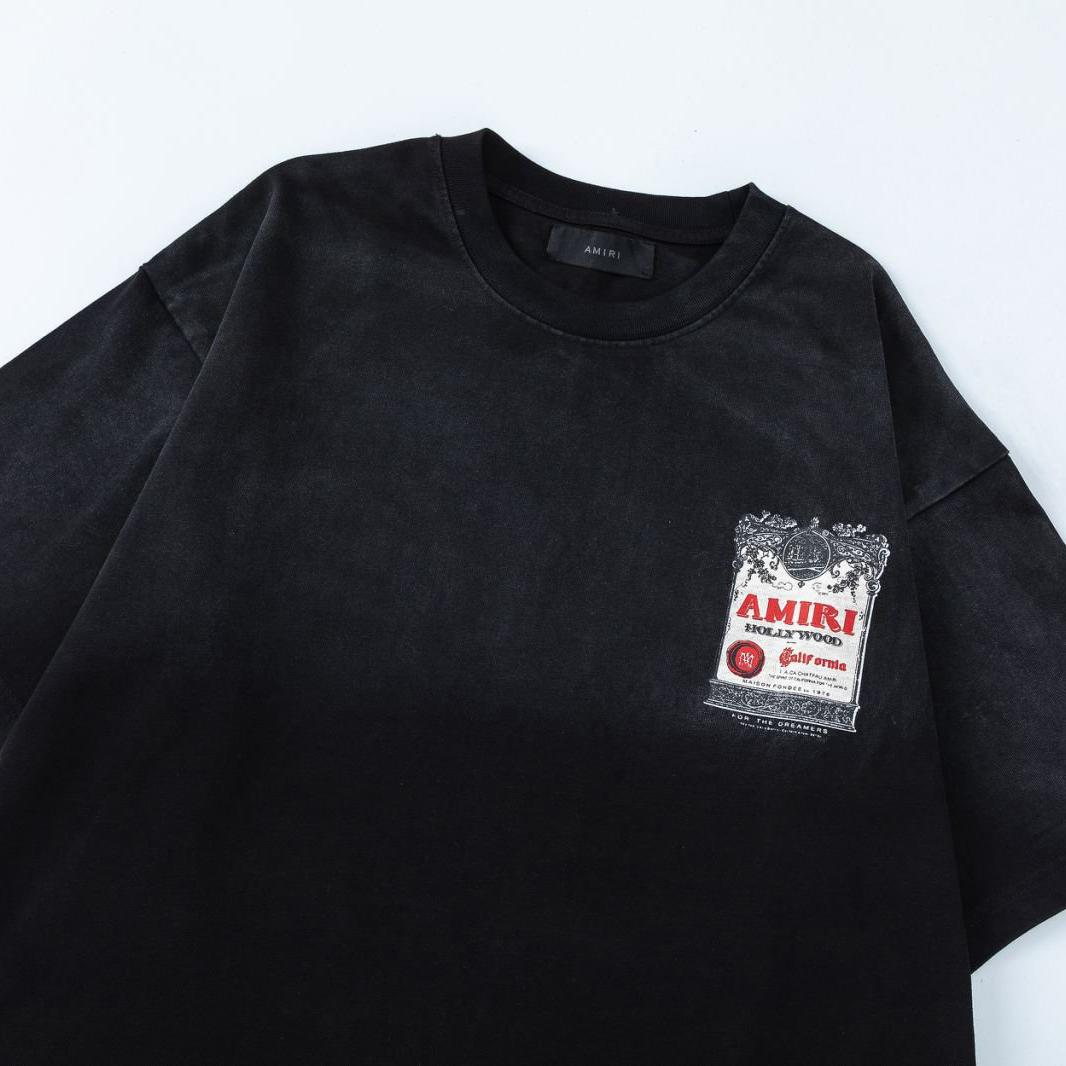 Amiri  Chateau Stamp Oversized Tee - DopestKickz