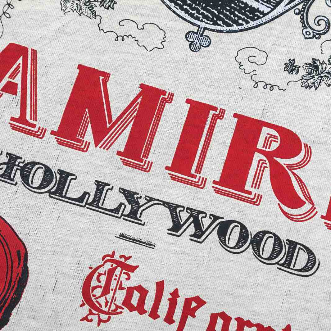 Amiri  Chateau Stamp Oversized Tee - DopestKickz
