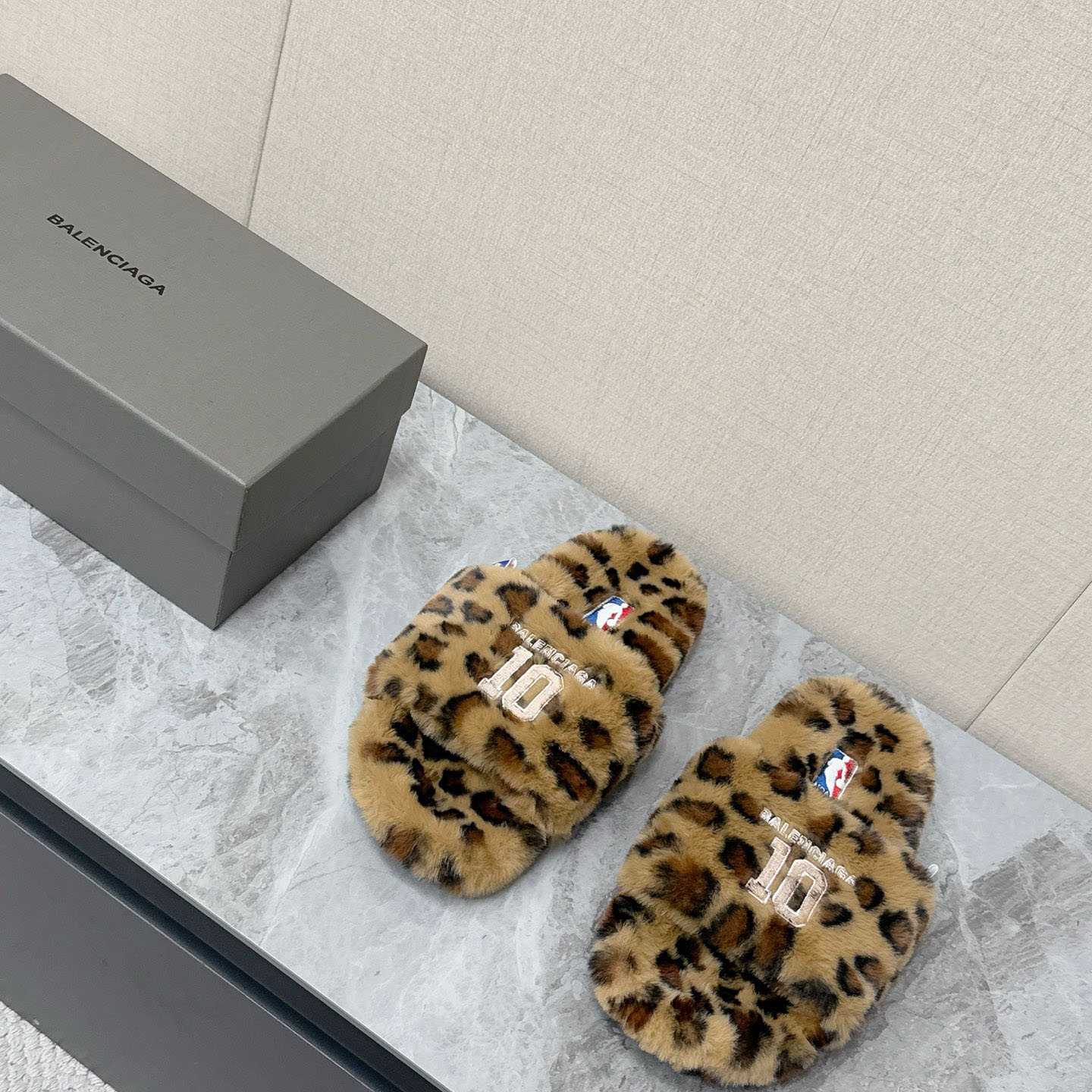 Balenciaga | Nba Collaboration Furry Open Mule - DopestKickz