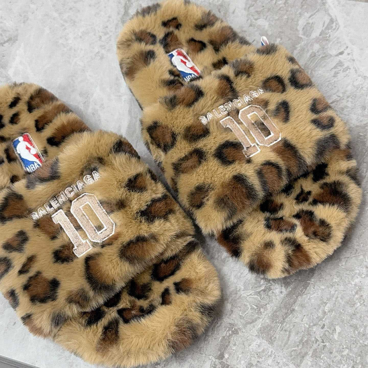 Balenciaga | Nba Collaboration Furry Open Mule - DopestKickz