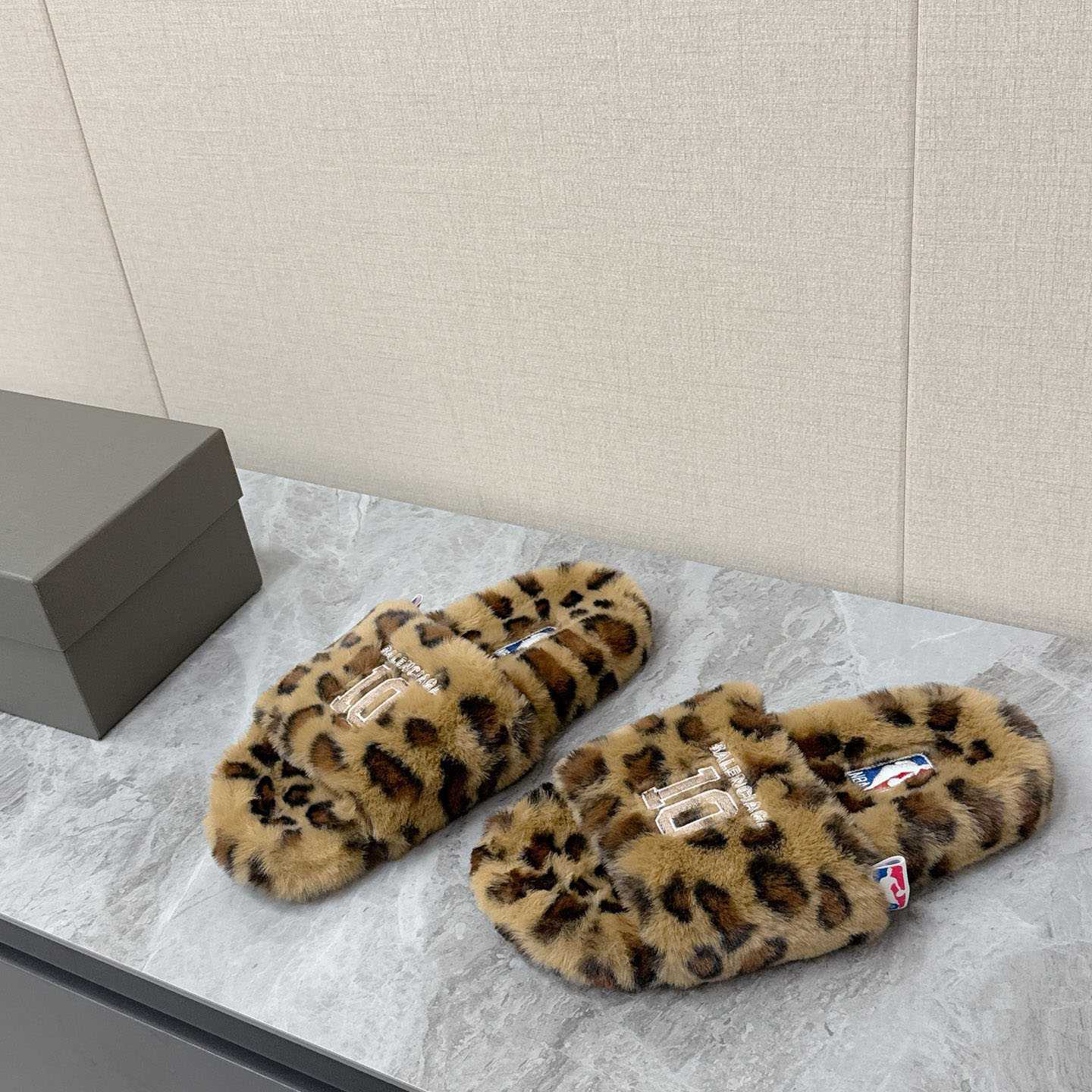 Balenciaga | Nba Collaboration Furry Open Mule - DopestKickz