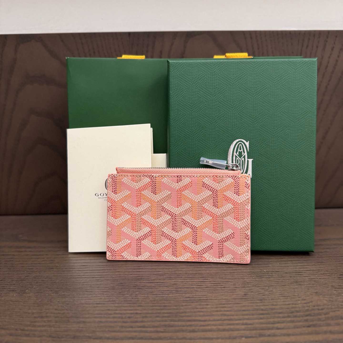Goyard Bourbon Zipped Card Holder - DopestKickz