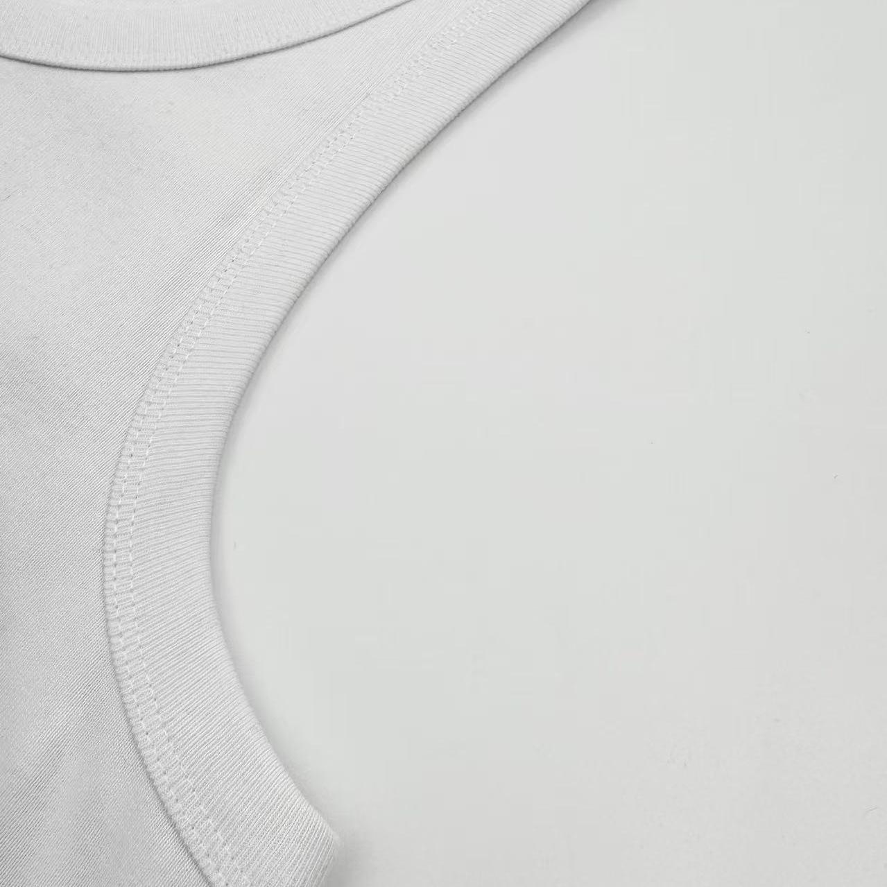 Prada Men's Black Logo Plaque Tank Top - DopestKickz