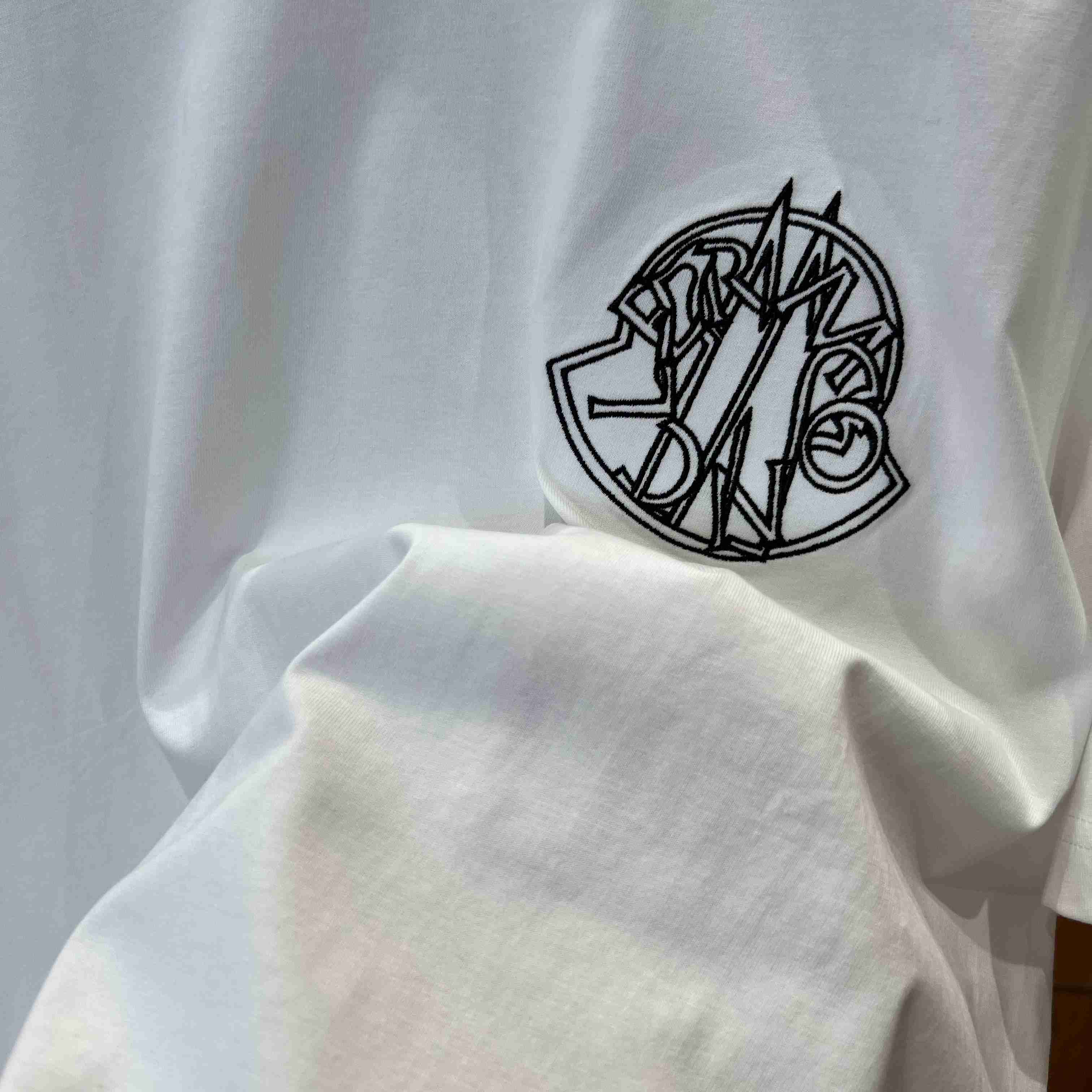 Moncler Overlapped Logo Cotton T-shirt - DopestKickz