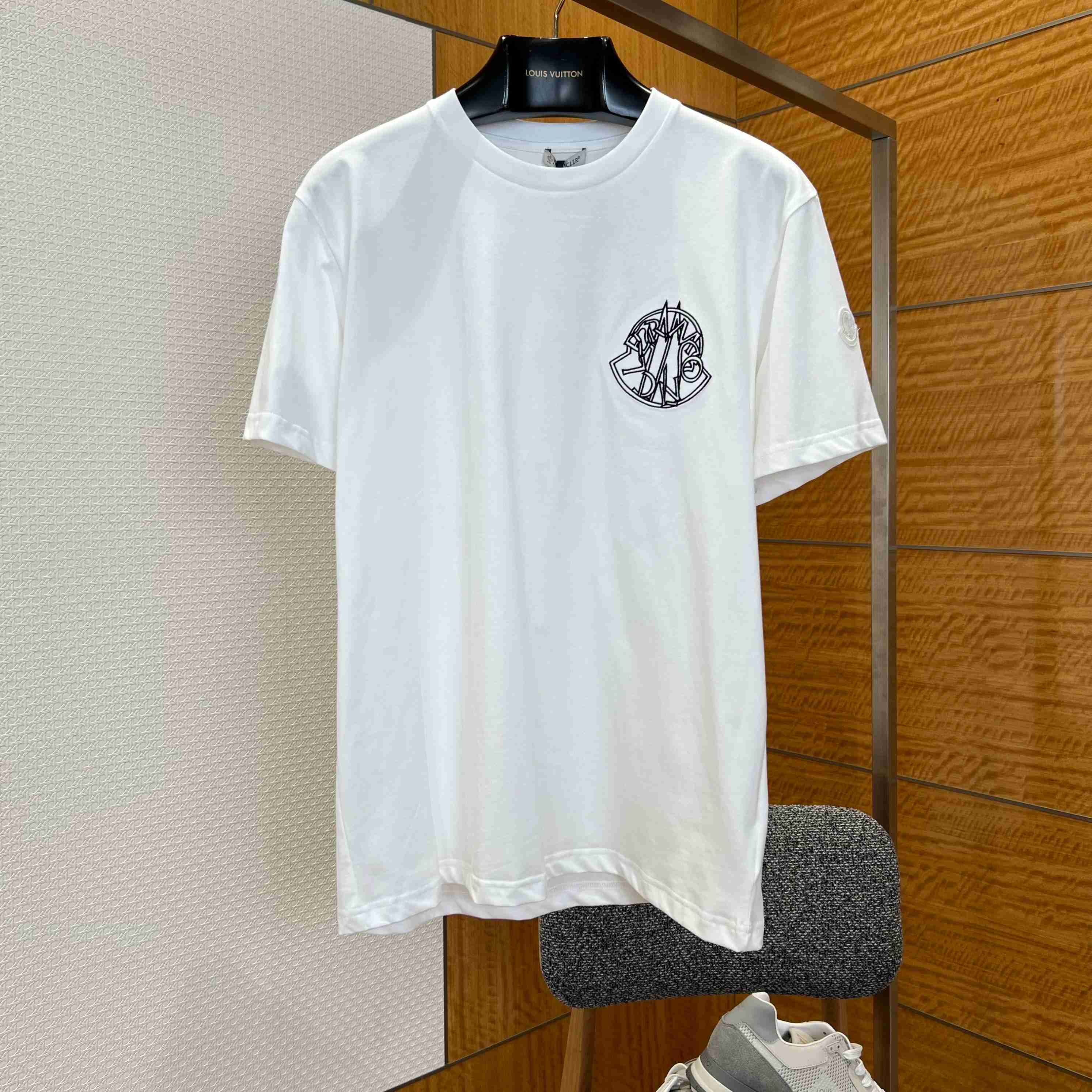Moncler Overlapped Logo Cotton T-shirt - DopestKickz