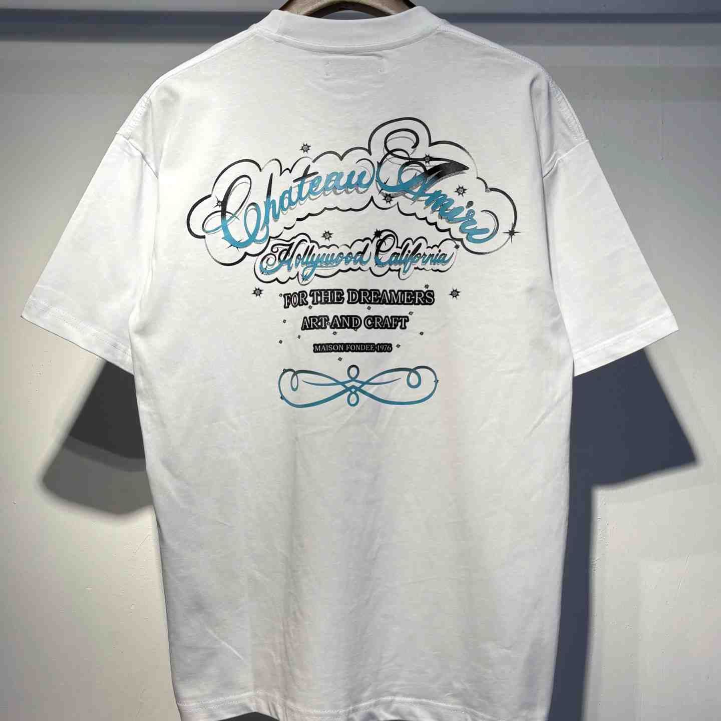 Amiri  Crystal-Print Chateau Amiri Cotton T-Shirt - DopestKickz