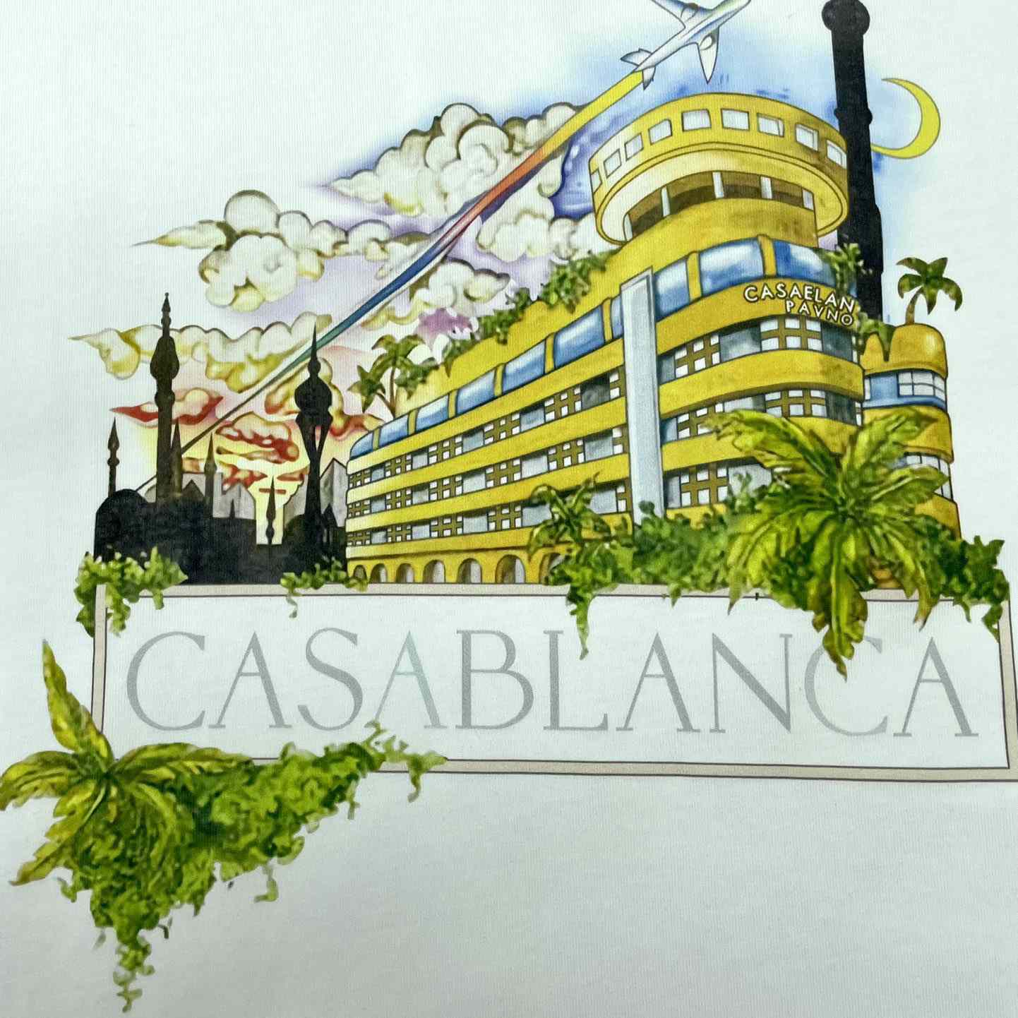 Casablanca  White Palace T-Shirt CA5029 - DopestKickz