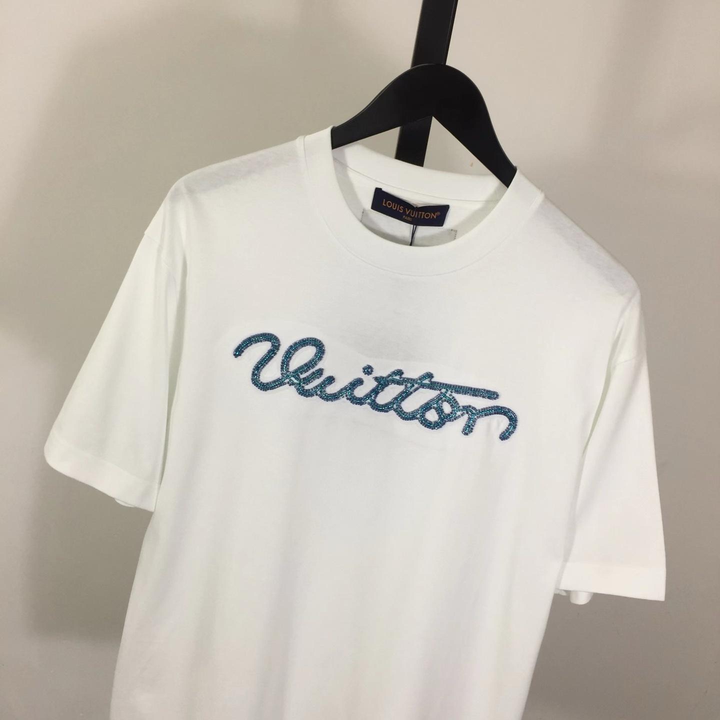Louis Vuitton Logo Cotton T-Shirt  - DopestKickz