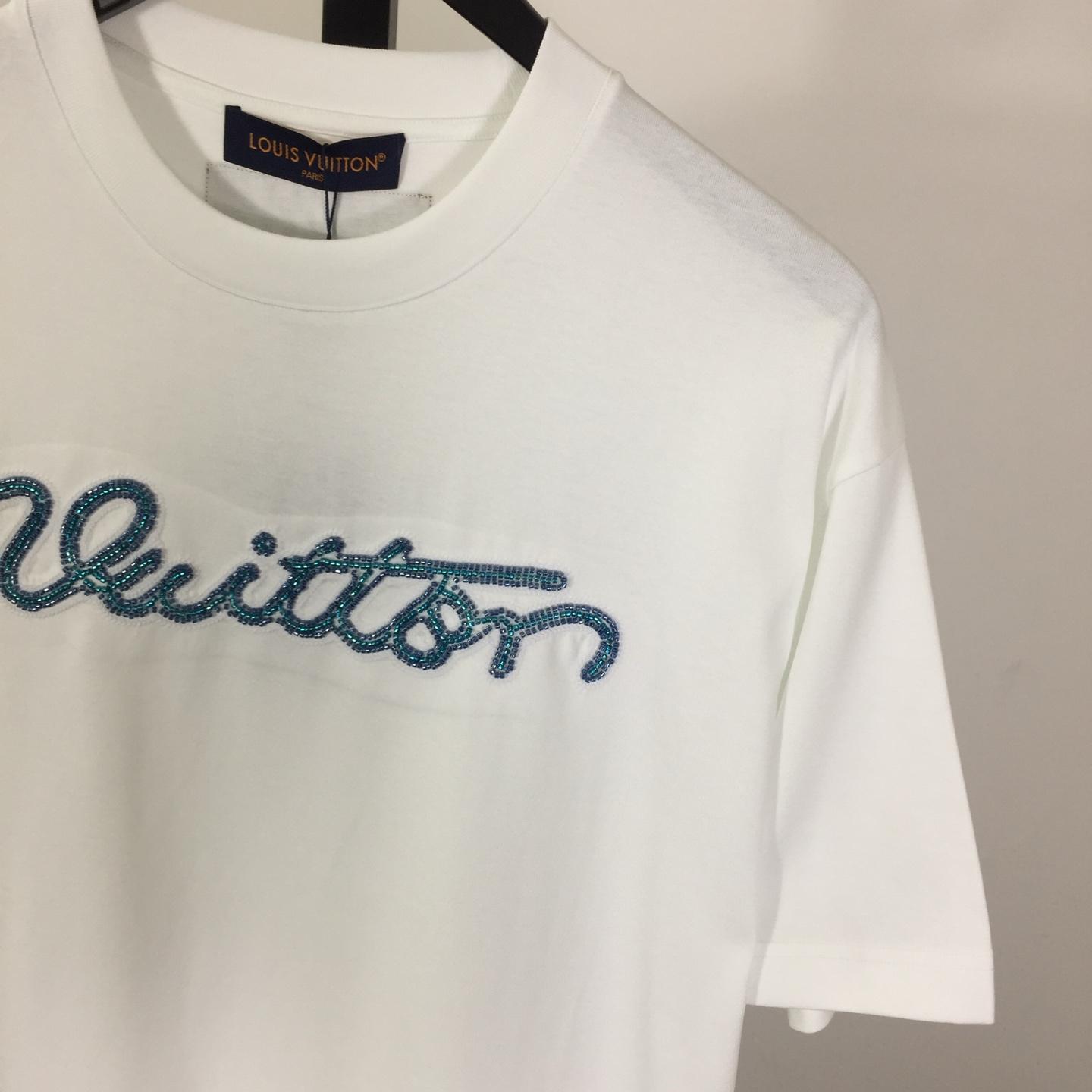 Louis Vuitton Logo Cotton T-Shirt  - DopestKickz